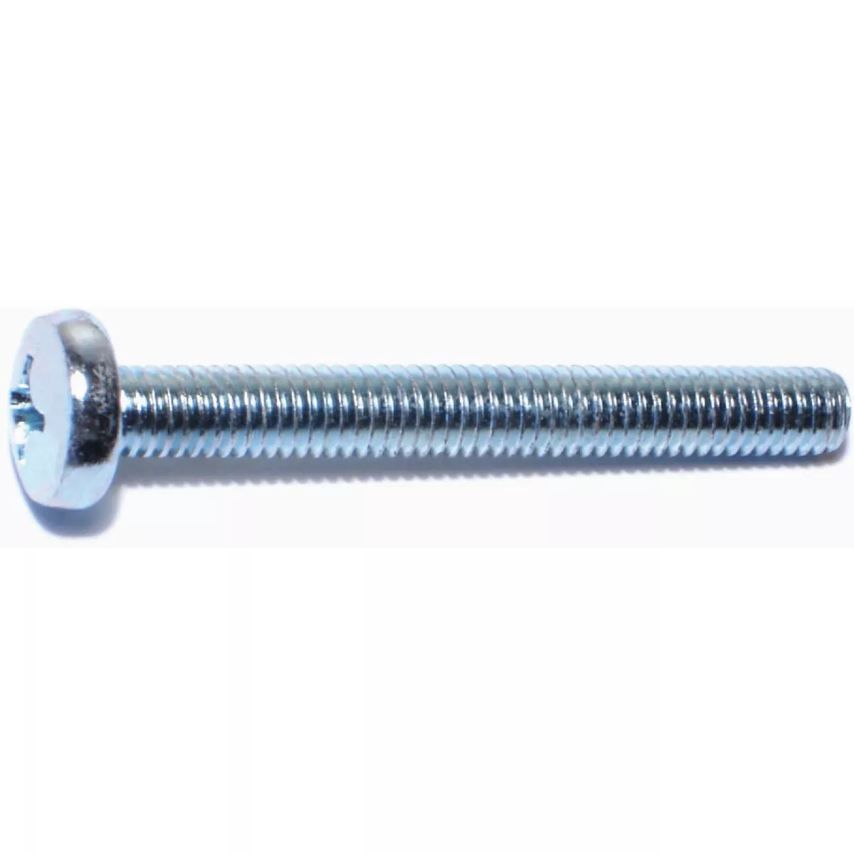 Midwest Fastener 6mm-1.0 x 50mm Zinc Plated Class 4.8 Steel Coarse Thread Phillips Pan Head Machine Screws (50 Ct.)-