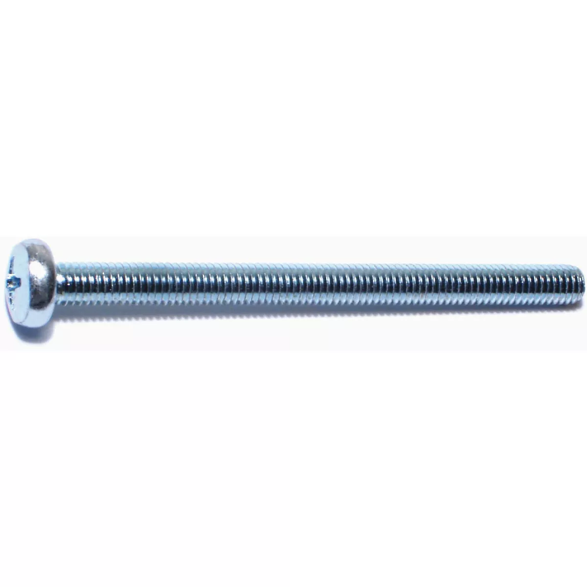 Midwest Fastener 6mm-1.0 x 80mm Zinc Plated Class 4.8 Steel Coarse Thread Phillips Pan Head Machine Screws (50 Ct.)