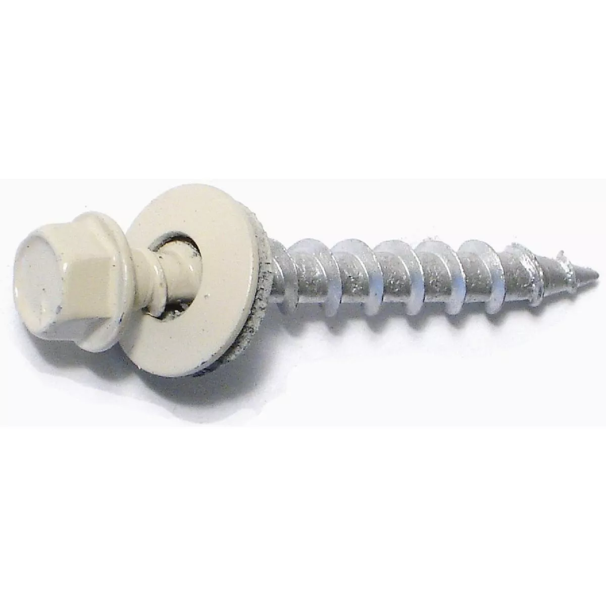 Midwest Fastener #10 x 1-1/2 In. Beige Painted Steel Hex Washer Head Pole Barn Self-Drilling Screws (430 Ct.)