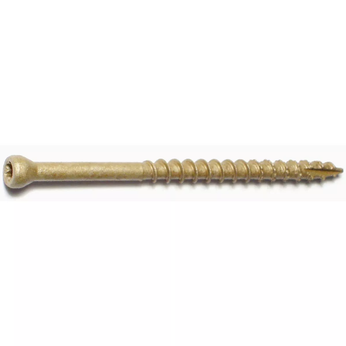 Midwest Fastener #8 x 2-1/2 In. Tan XL1500 Coated Steel Star Drive Trim Head Saberdrive Deck Screws