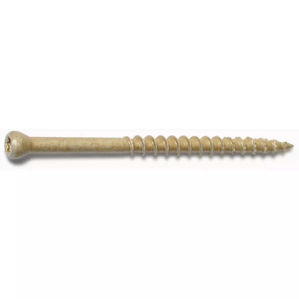 Midwest Fastener #8 x 2-1/2 In. Tan XL1500 Coated Steel Star Drive Trim Head Saberdrive Deck Screws