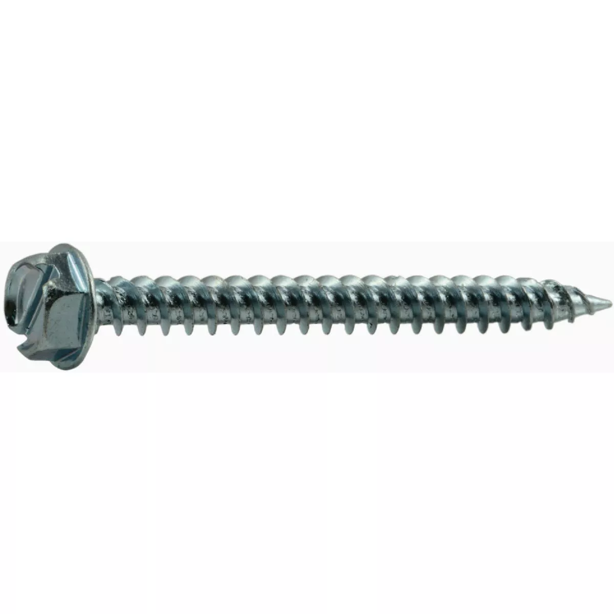 Midwest Fastener #10 x 2 In. Zinc Plated Steel Hex Washer Head Speed Point Sheet Metal Screws (90 Ct.)-