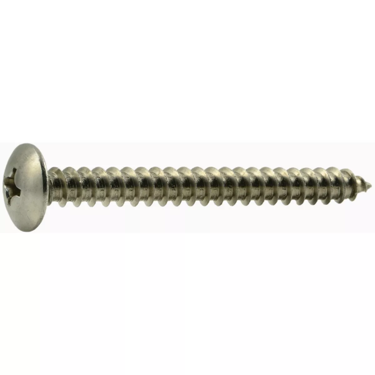 Midwest Fastener #14 x 2-1/2 In. 18-8 Stainless Steel Phillips Truss Head Sheet Metal Screws - photo 2