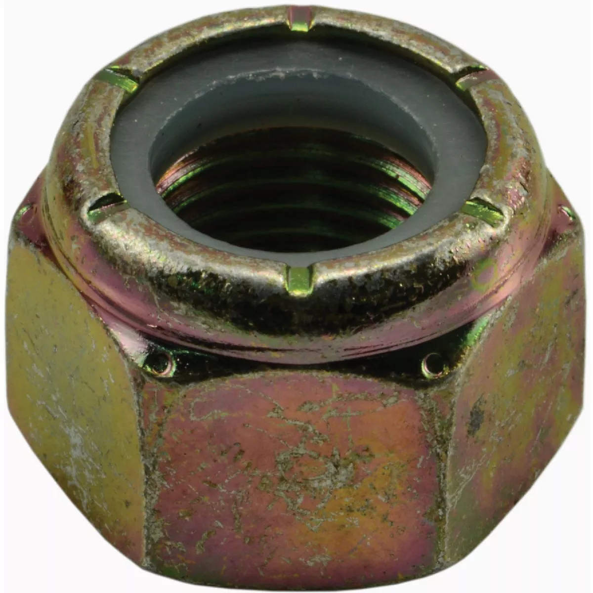 Midwest Fastener 9/16 In.-18 Zinc Plated Grade 8 Steel Fine Thread Coarse Lock Nuts (25 Ct.)