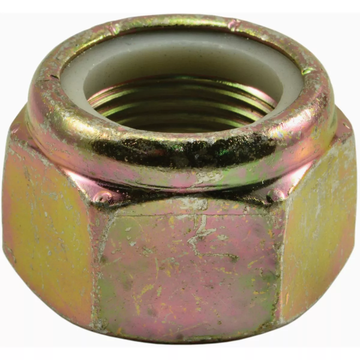 Midwest Fastener 1 In.-14 Zinc Plated Grade 8 Steel Fine Thread Coarse Lock Nuts (5 Ct.)-