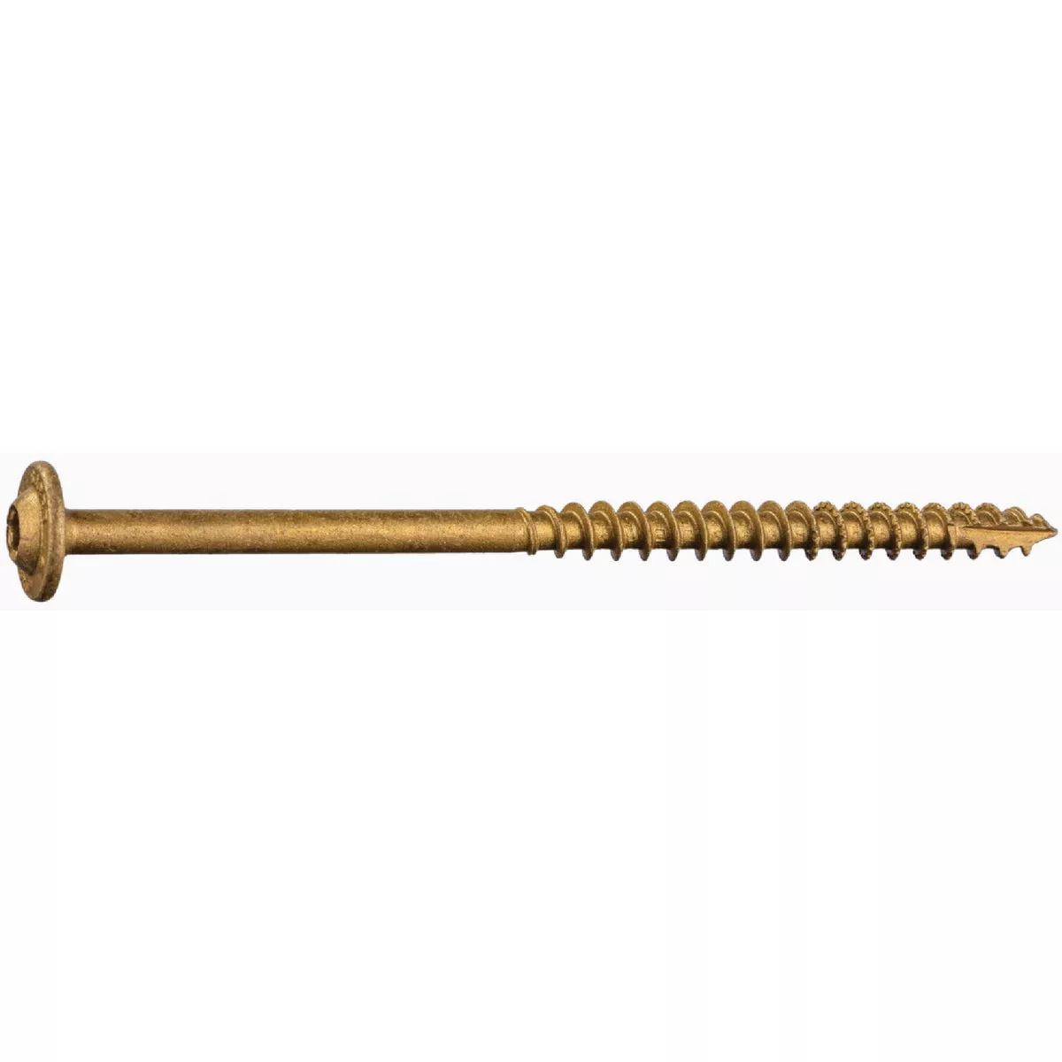 Midwest Fastener SaberDrive 5/16 In. x 5 In. Tan XL1500 Coated Steel Round Washer Head Star Drive Construction Lag Screws (196 Ct.)