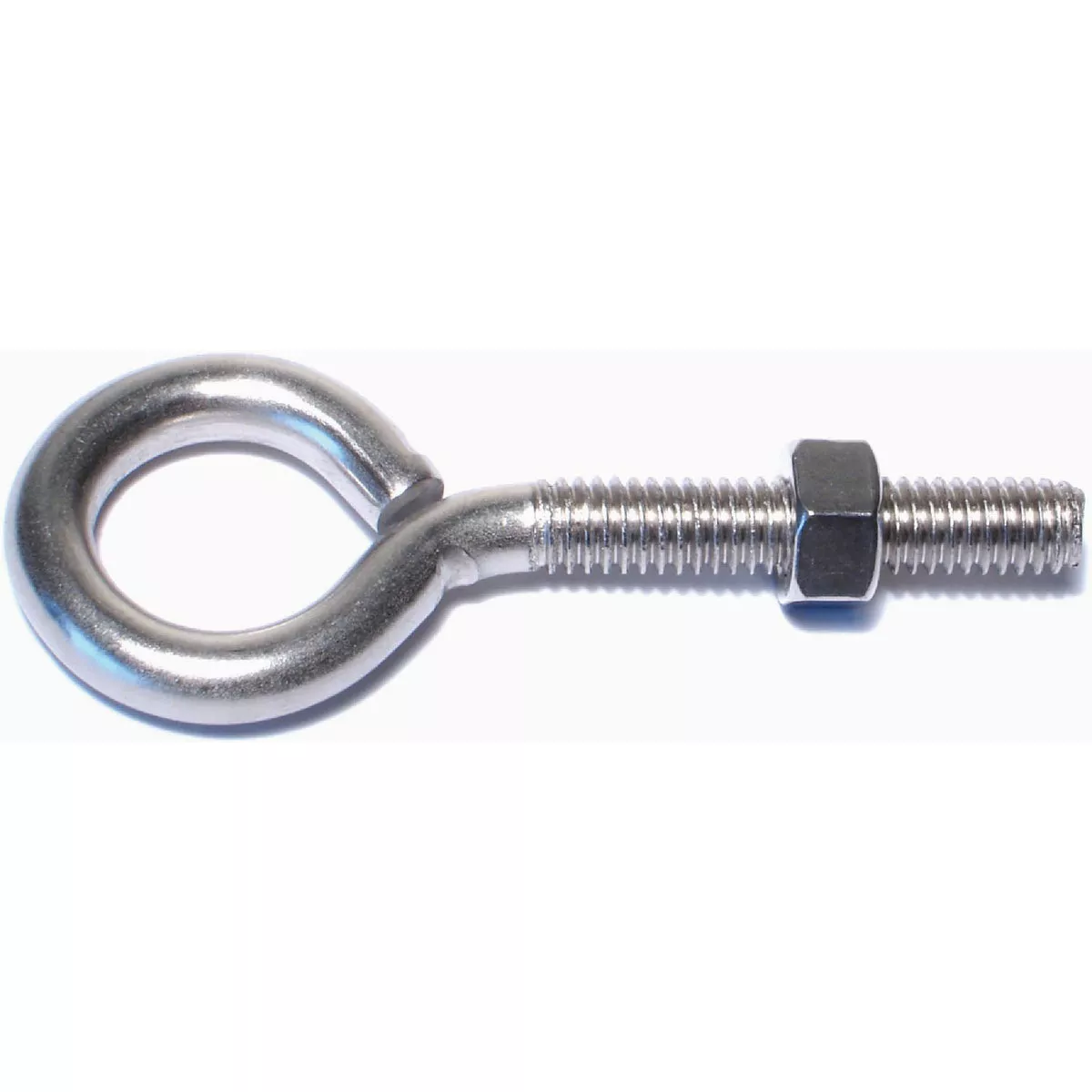 Midwest Fastener 5/16 In.-18 x 3-1/4 In. 18-8 Stainless Steel Coarse Thread Eye Bolts with Nuts