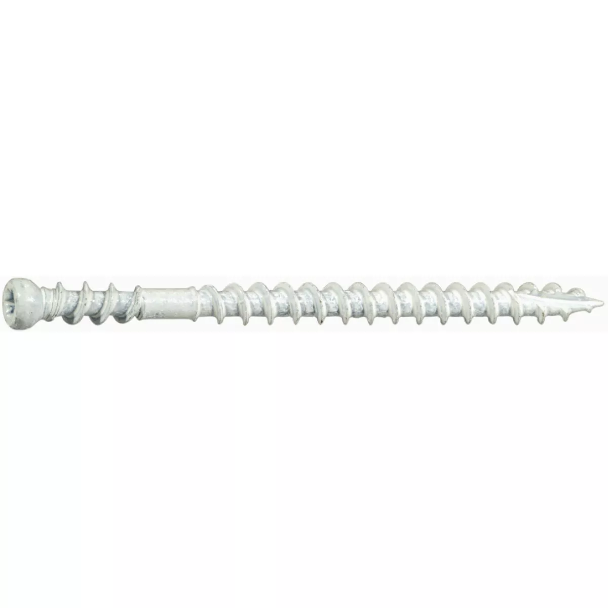 Midwest Fastener #8 x 2-1/2 In. White XL1500 Coated Steel Star Drive Composite Trim Head Saberdrive Deck Screws