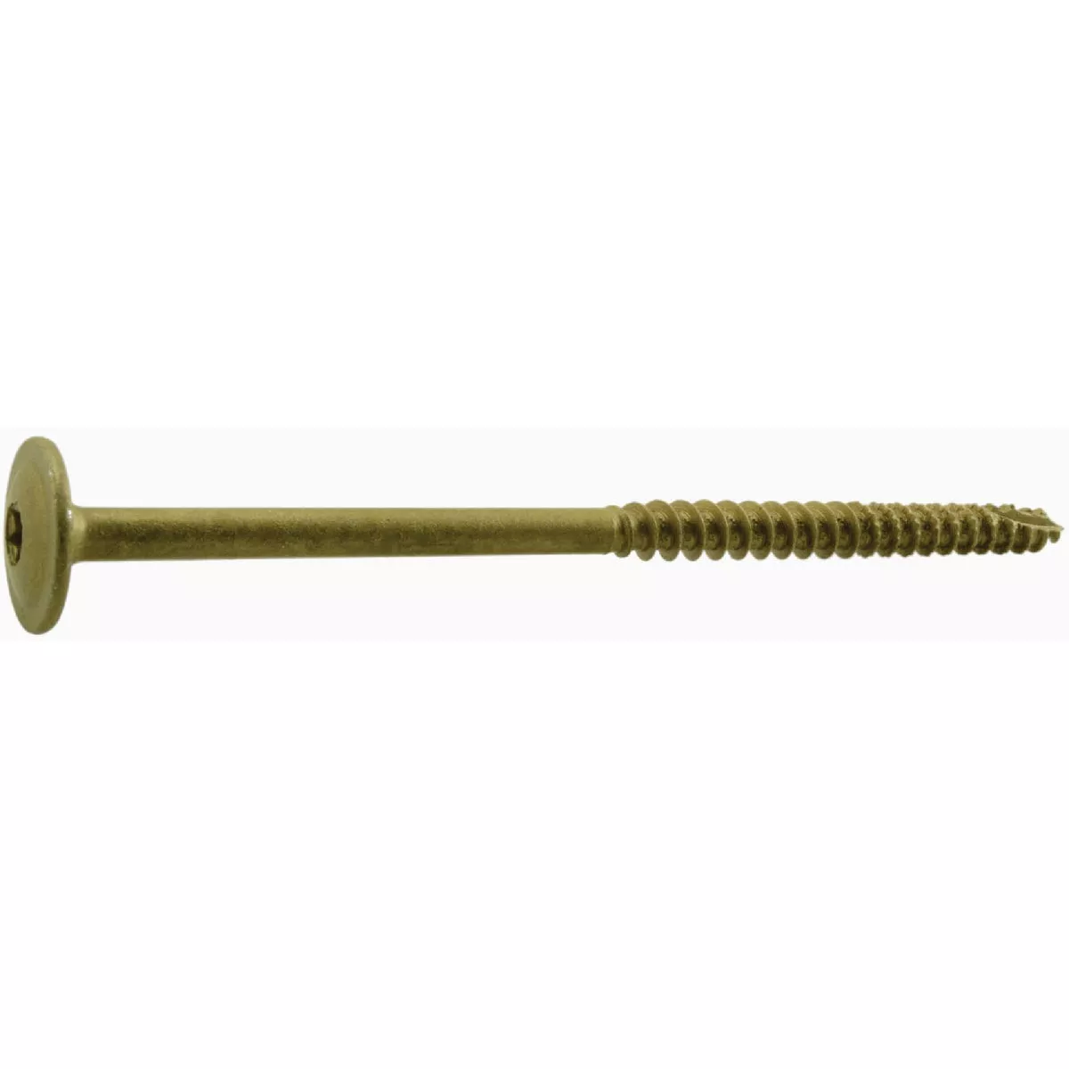 Midwest Fastener SaberDrive 3/8 In. x 6 In. Tan XL1500 Coated Steel Modified Truss Head Star Drive Construction Lag Screws (20 Ct.)-