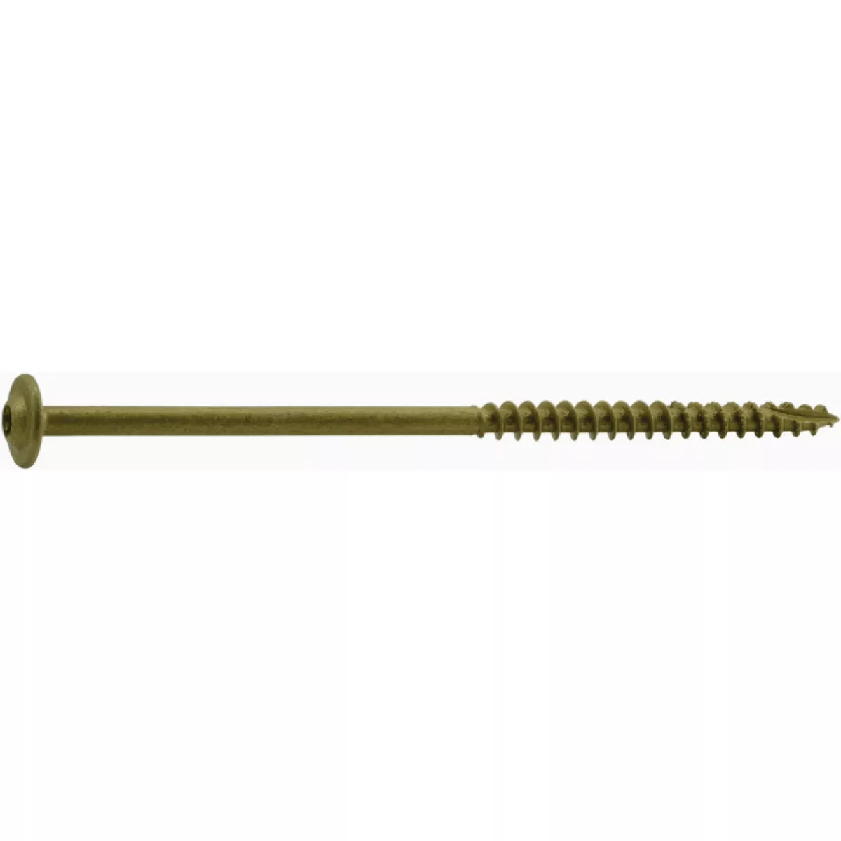 Midwest Fastener SaberDrive 5/16 In. x 6 In. Tan XL1500 Coated Steel Round Washer Head Star Drive Construction Lag Screws (358 Ct.)