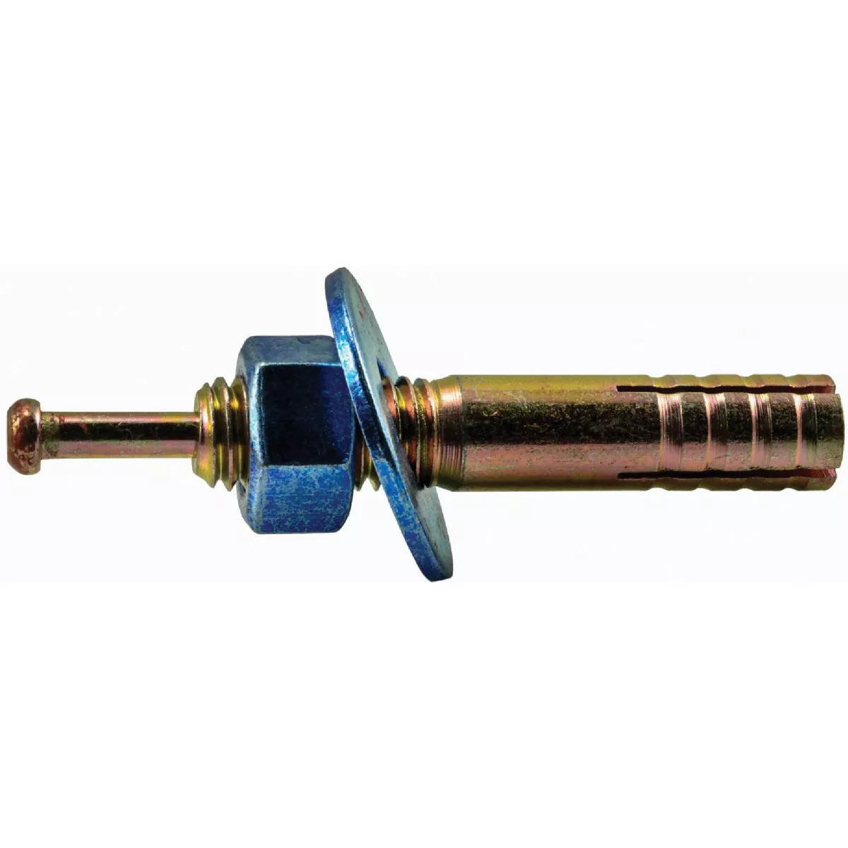 Midwest Fastener 1/2 In. x 2-3/4 In. Zinc Plated Steel Blue Hammer Drive Anchors with Nuts and Washers