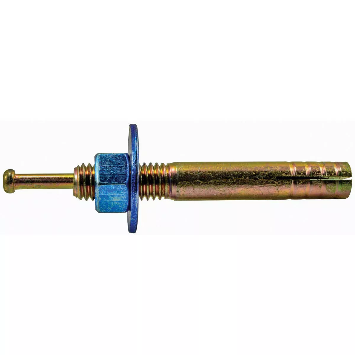 Midwest Fastener 1/2 In. x 3-1/2 In. Zinc Plated Steel Blue Hammer Drive Anchors with Nuts and Washers - photo 2
