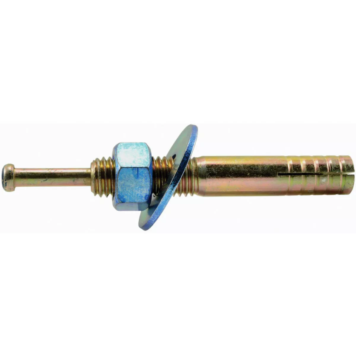 Midwest Fastener 5/8 In. x 4 In. Zinc Plated Steel Blue Hammer Drive Anchors with Nuts and Washers