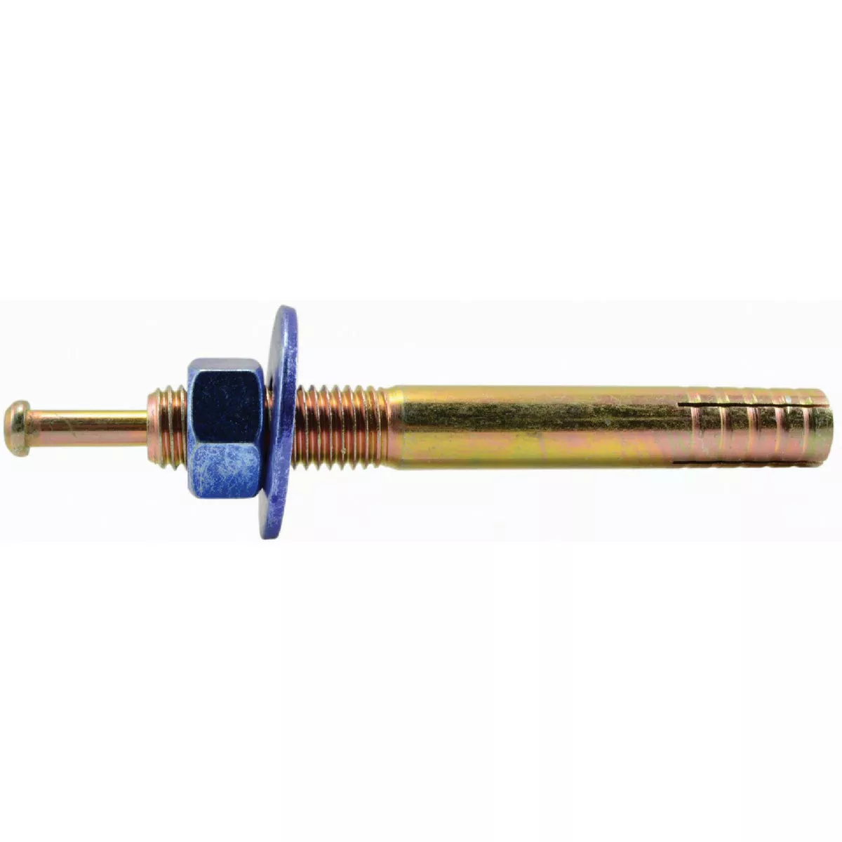 Midwest Fastener 3/4 In. x 6 In. Zinc Plated Steel Blue Hammer Drive Anchors with Nuts and Washers