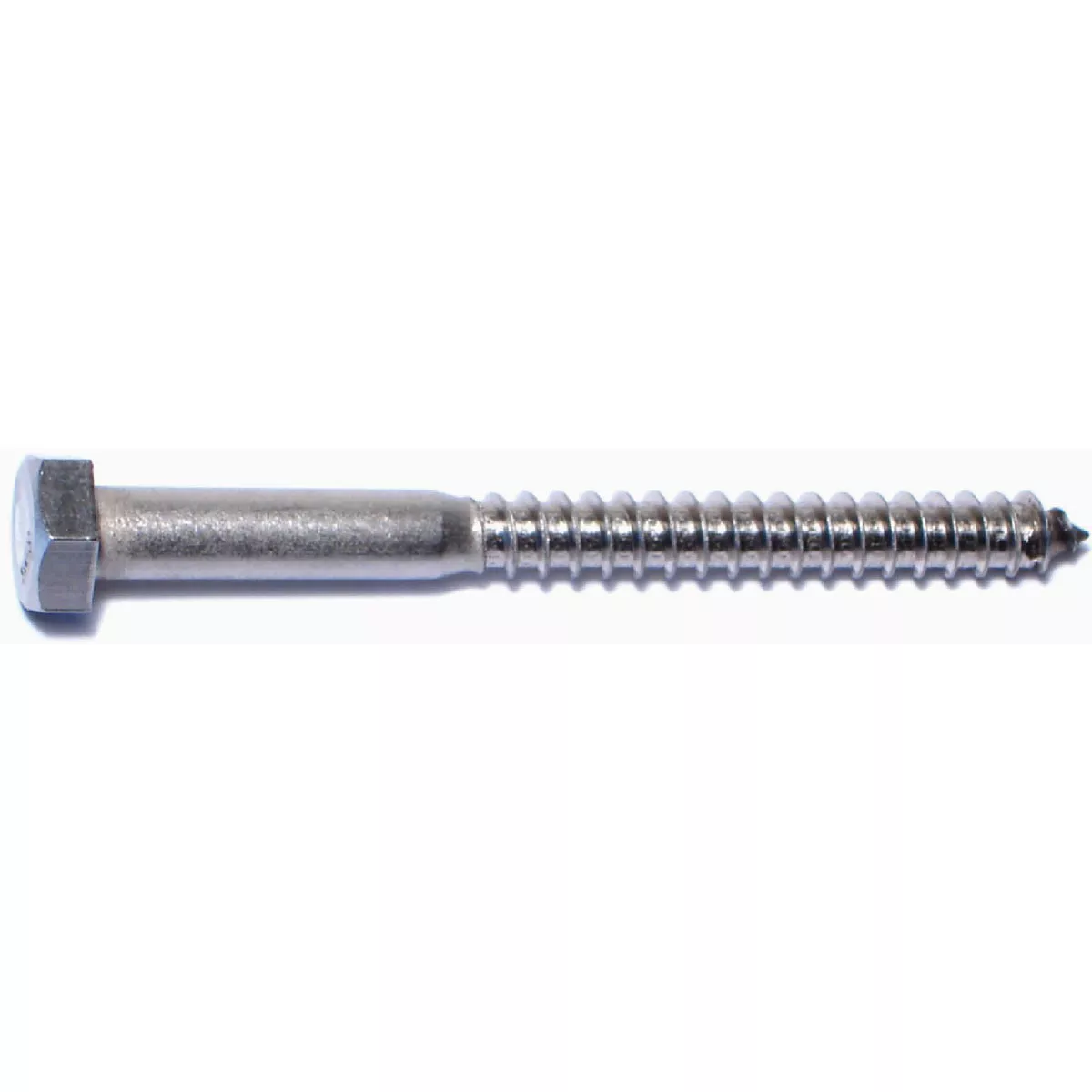 Midwest Fastener 5/16 In. x 3-1/2 In. 18-8 Stainless Steel Hex Head Lag Screws (15 Ct.)-
