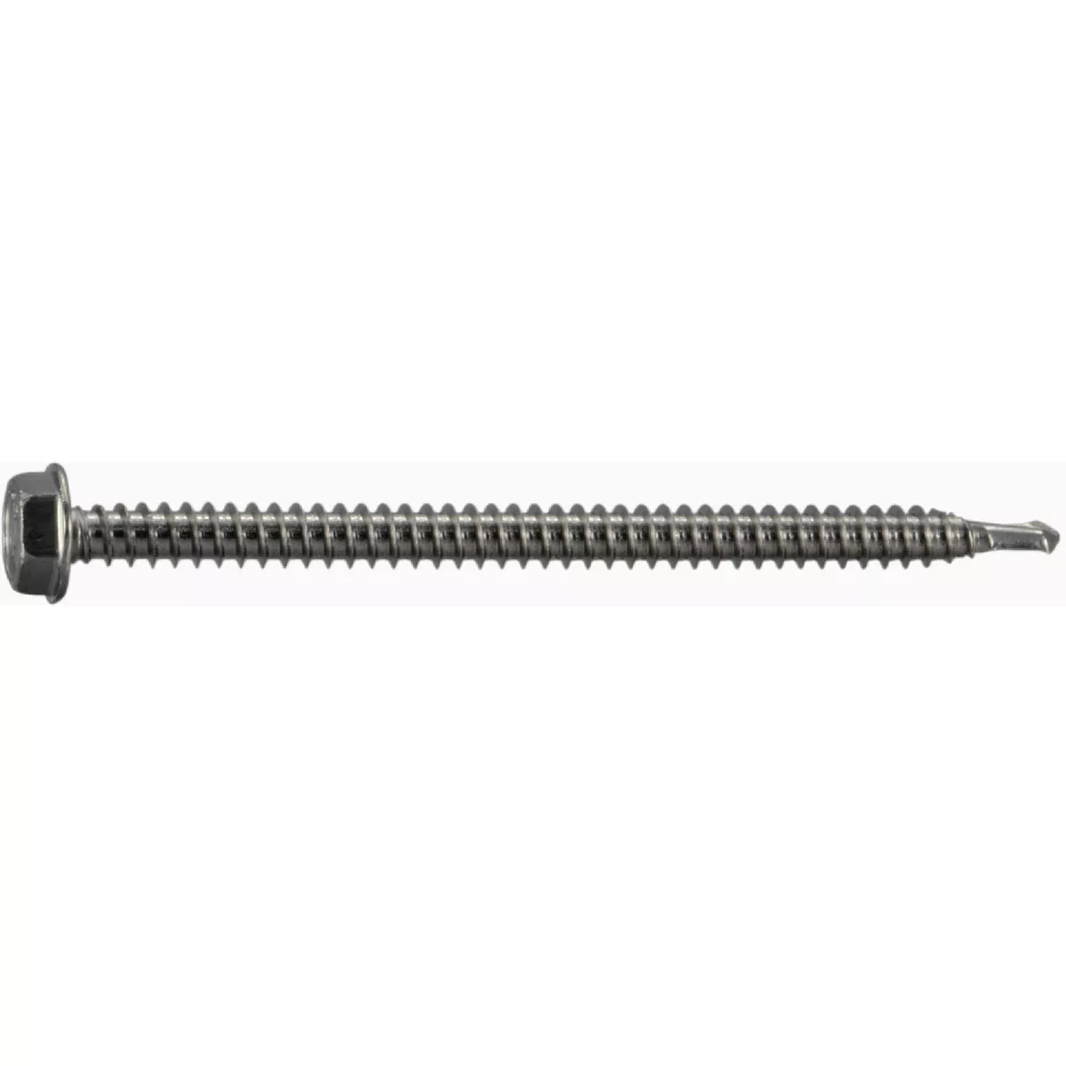 Midwest Fastener #10-14 x 3 In. 410 Stainless Steel Hex Washer Head Self-Drilling Screws (50 Ct.)