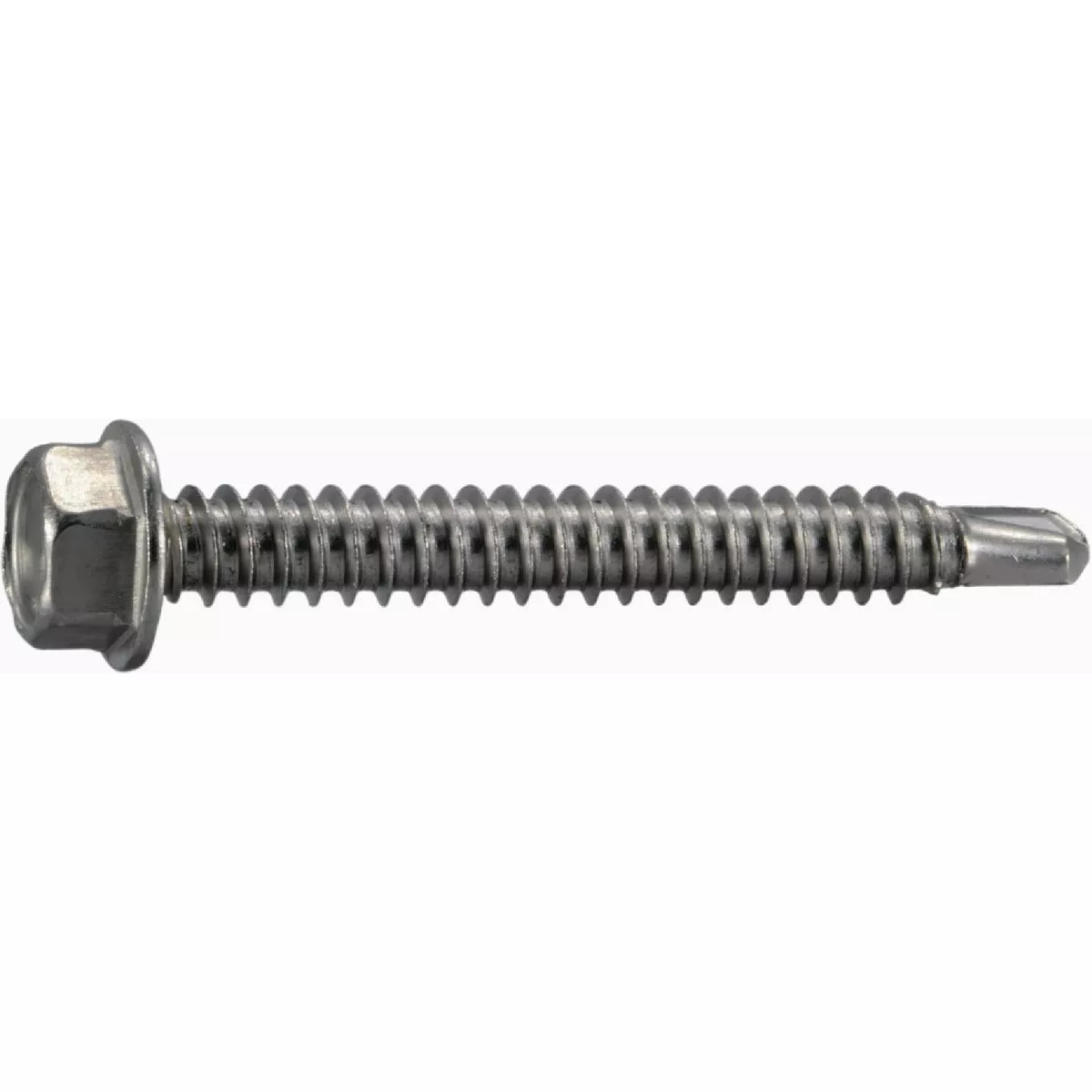 Midwest Fastener #14-13 x 2 In. 410 Stainless Steel Hex Washer Head Self-Drilling Screws