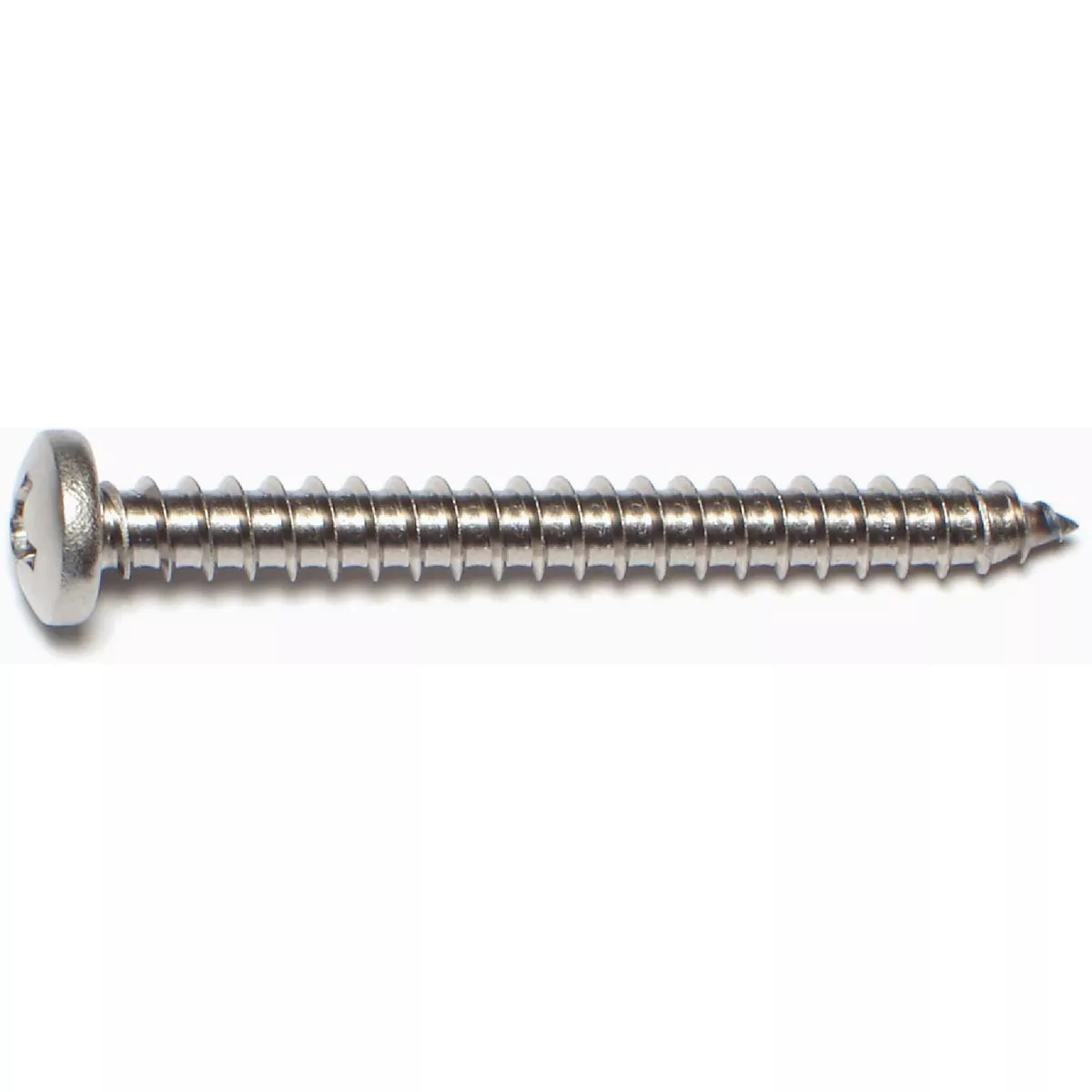 Midwest Fastener #14 x 2-1/2 In. 18-8 Stainless Steel Phillips Pan Head Sheet Metal Screws (50 Ct.)-