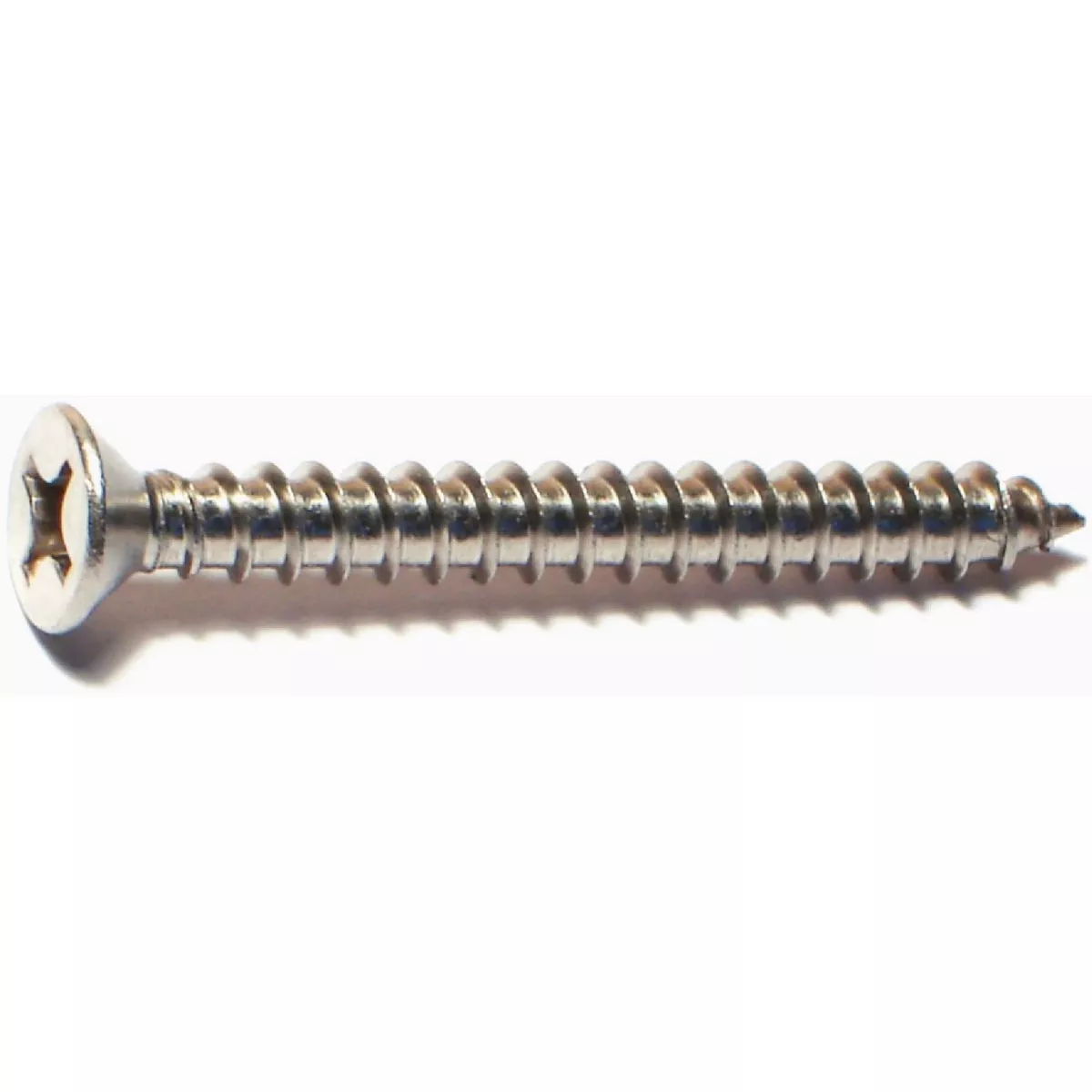 Midwest Fastener #12 x 2 In. 18-8 Stainless Steel Phillips Flat Head Sheet Metal Screws