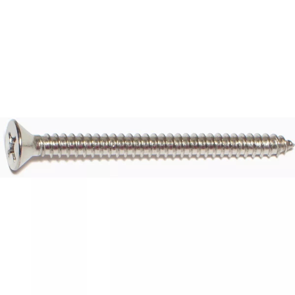 Midwest Fastener #12 x 2-1/2 In. 18-8 Stainless Steel Phillips Flat Head Sheet Metal Screws