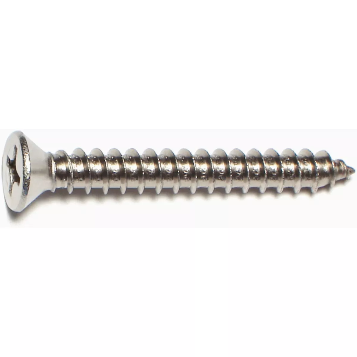 Midwest Fastener #14 x 2 In. 18-8 Stainless Steel Phillips Flat Head Sheet Metal Screws