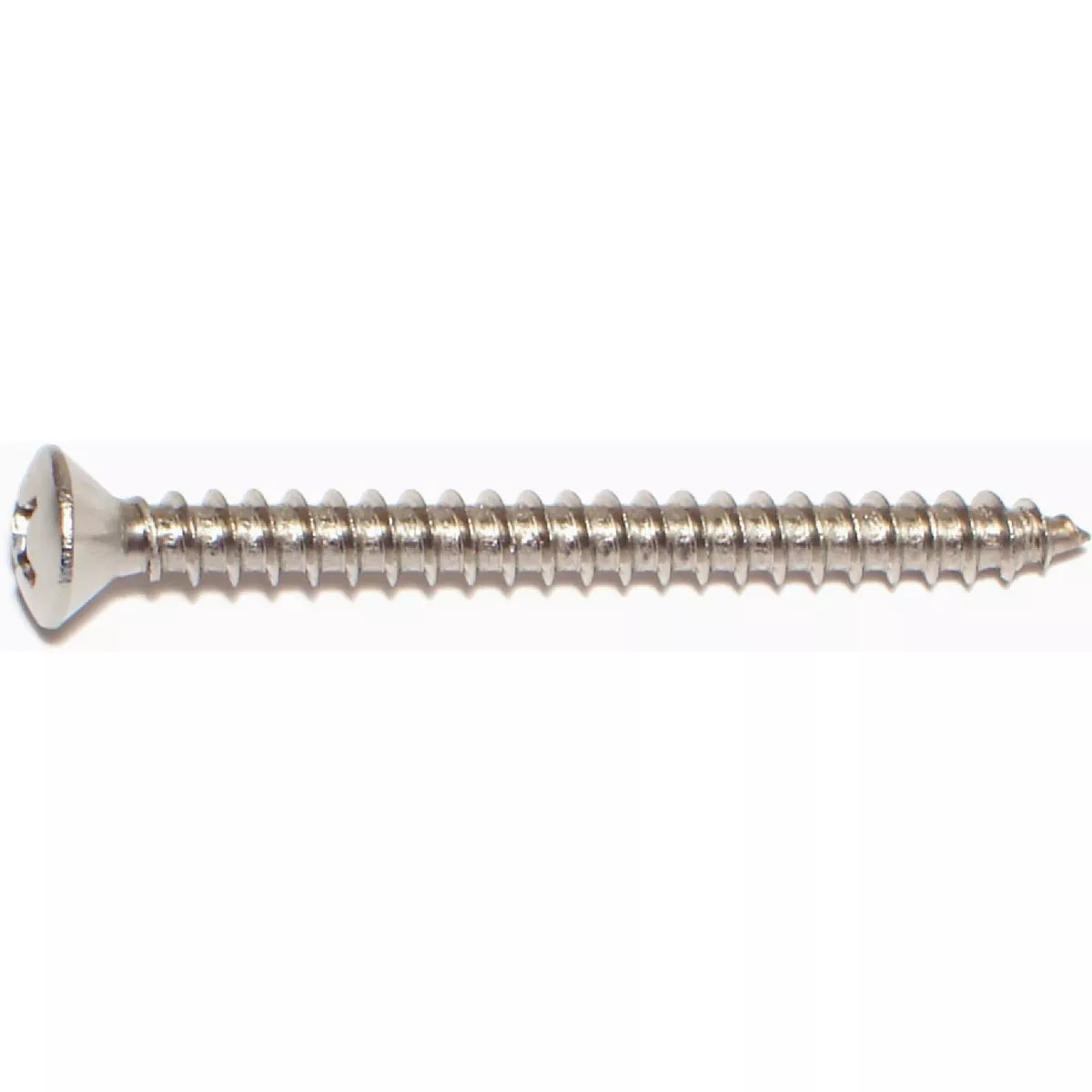 Midwest Fastener #12 x 2-1/2 In. 18-8 Stainless Steel Phillips Oval Head Sheet Metal Screws