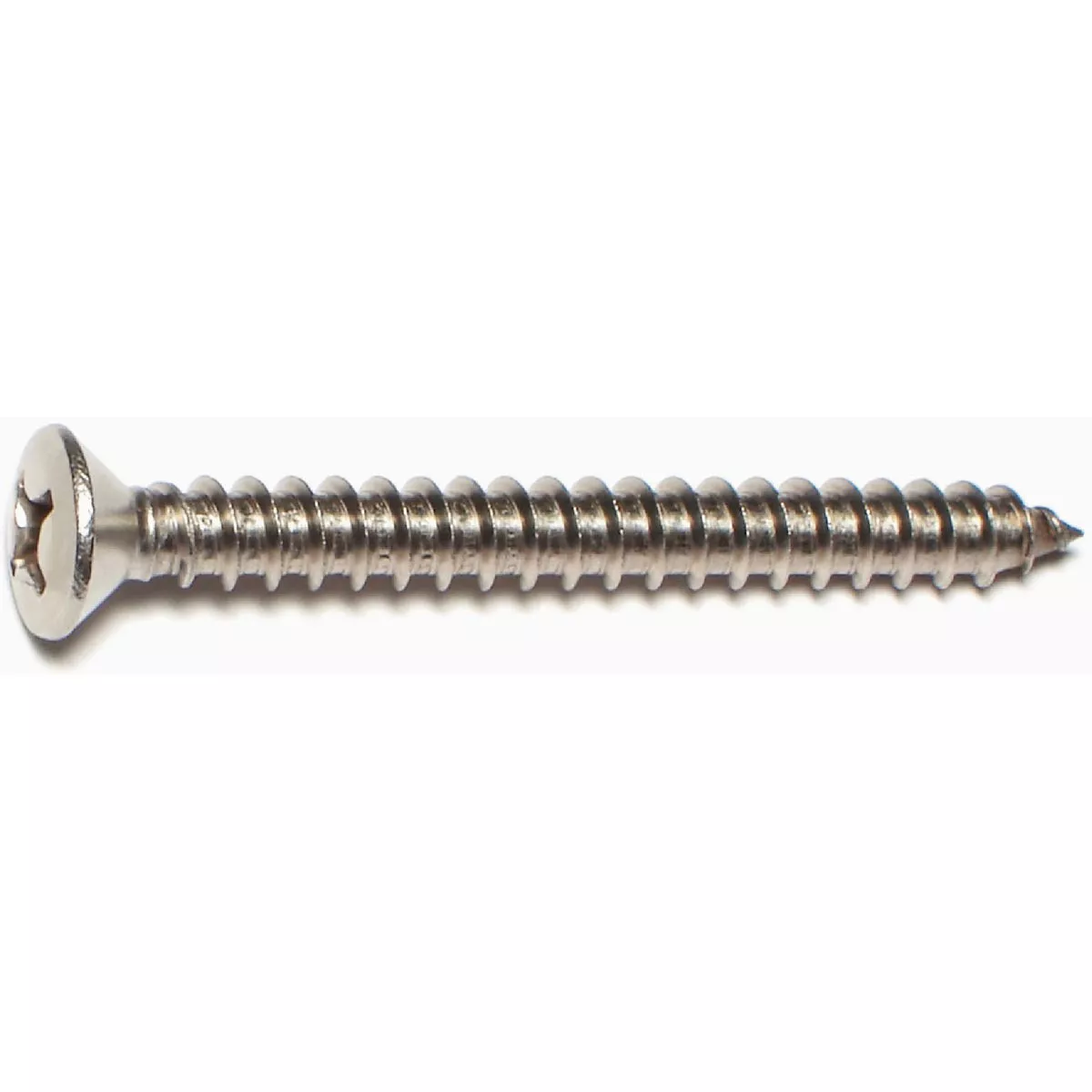 Midwest Fastener #14 x 2-1/2 In. 18-8 Stainless Steel Phillips Oval Head Sheet Metal Screws (50 Ct.)