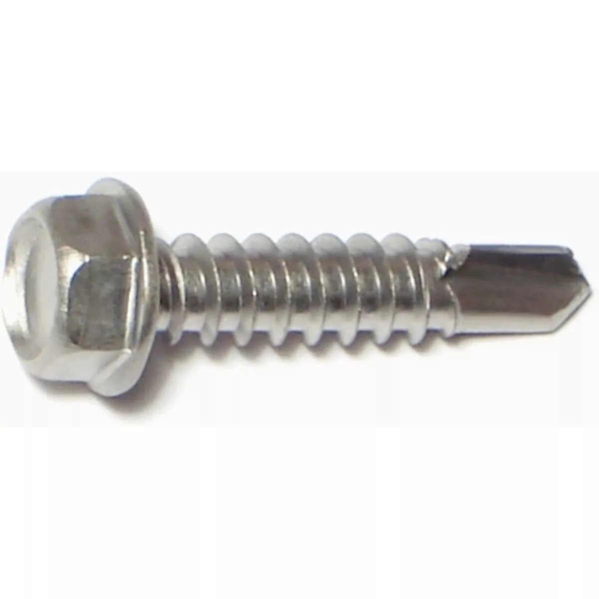 Midwest Fastener #12-14 x 1 In. 410 Stainless Steel Hex Washer Head Self-Drilling Screws (50 Ct.)-