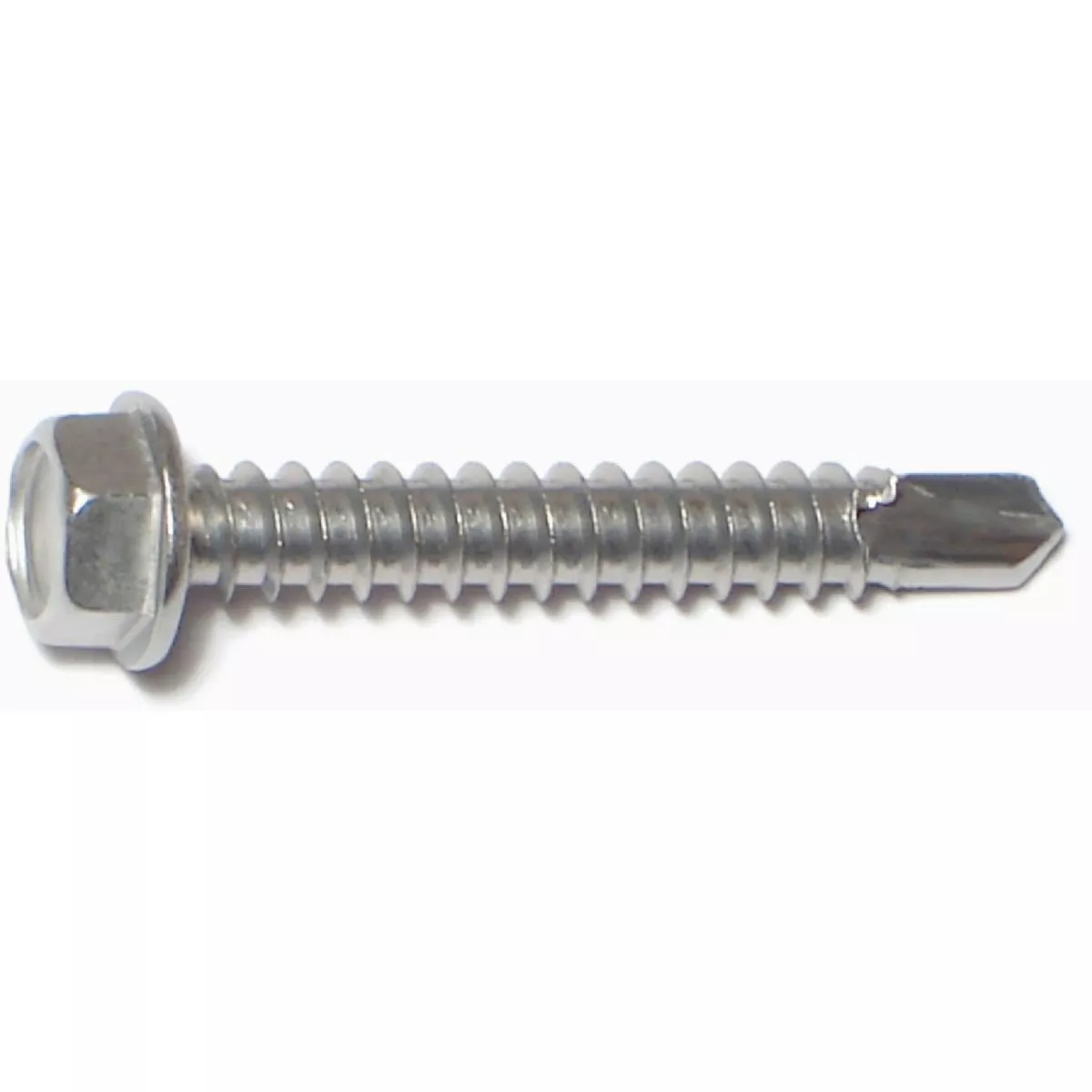 Midwest Fastener #12-14 x 1-1/2 In. 410 Stainless Steel Hex Washer Head Self-Drilling Screws