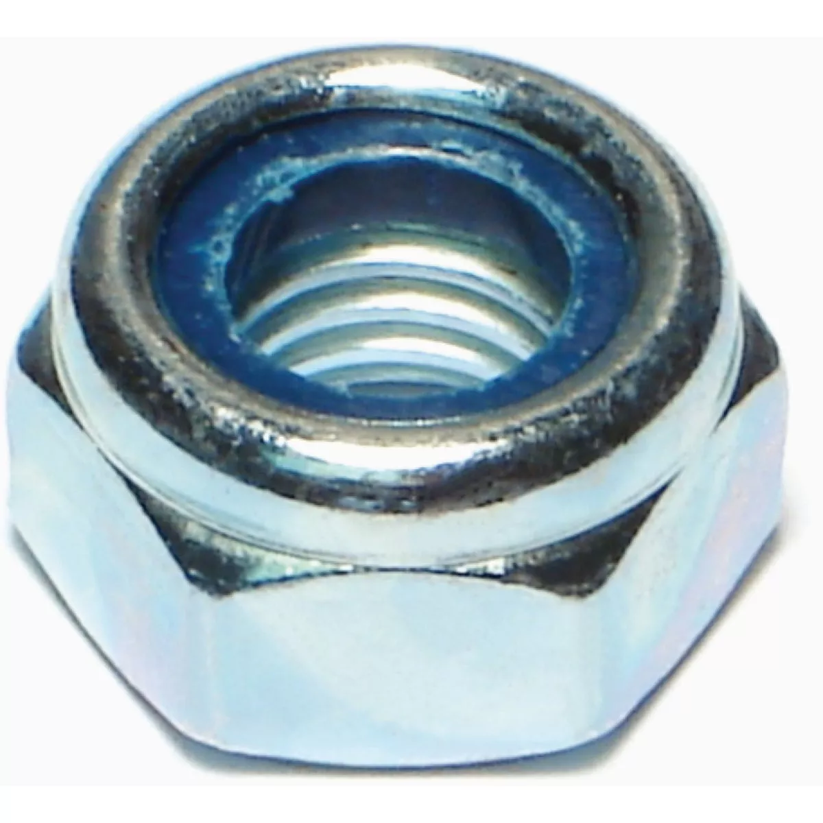Midwest Fastener 10mm-1.5 Zinc Plated Class 8 Steel Coarse Thread Nylon Insert Lock Nuts (25 Ct.)-