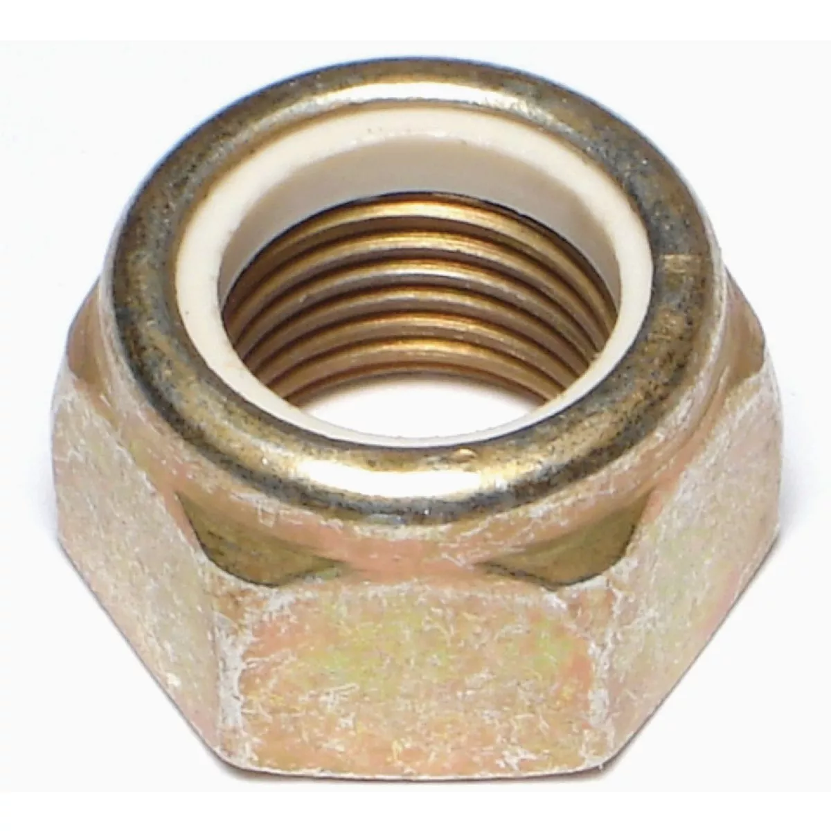 Midwest Fastener 16mm-1.5 Zinc Plated Class 8 Steel Fine Thread Nylon Insert Lock Nuts (10 Ct.)-