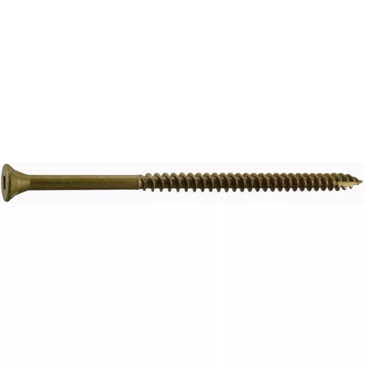 Midwest Fastener #10 x 4 In. Tan Ruspert Coated Steel Square Drive Bugle Head Deck Screws