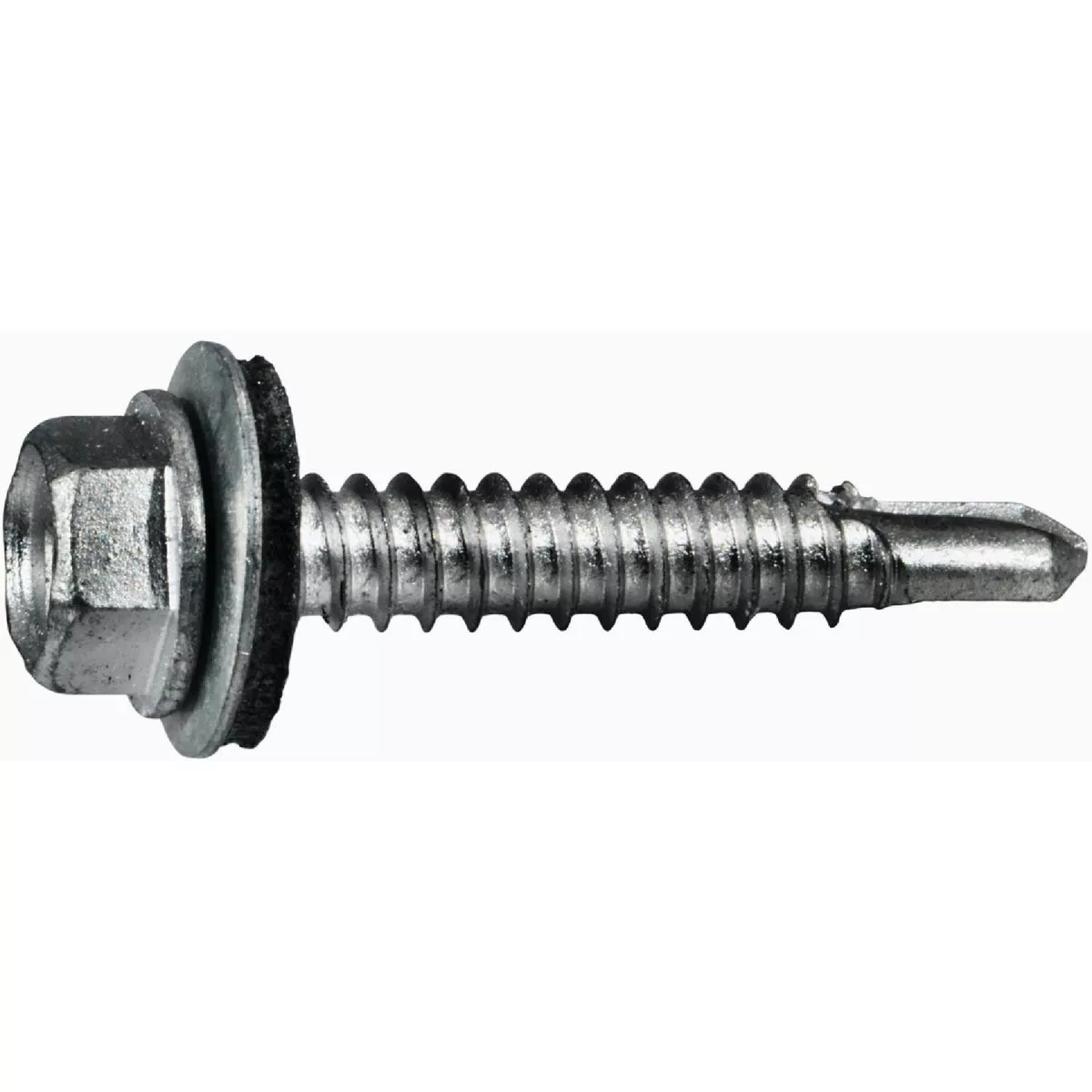 Midwest Fastener #14 x 1-1/2 In. Silver Ruspert Coated Steel Hex Washer Head Self-Drilling Screws with Sealing Washers (100 Ct.) - photo 2