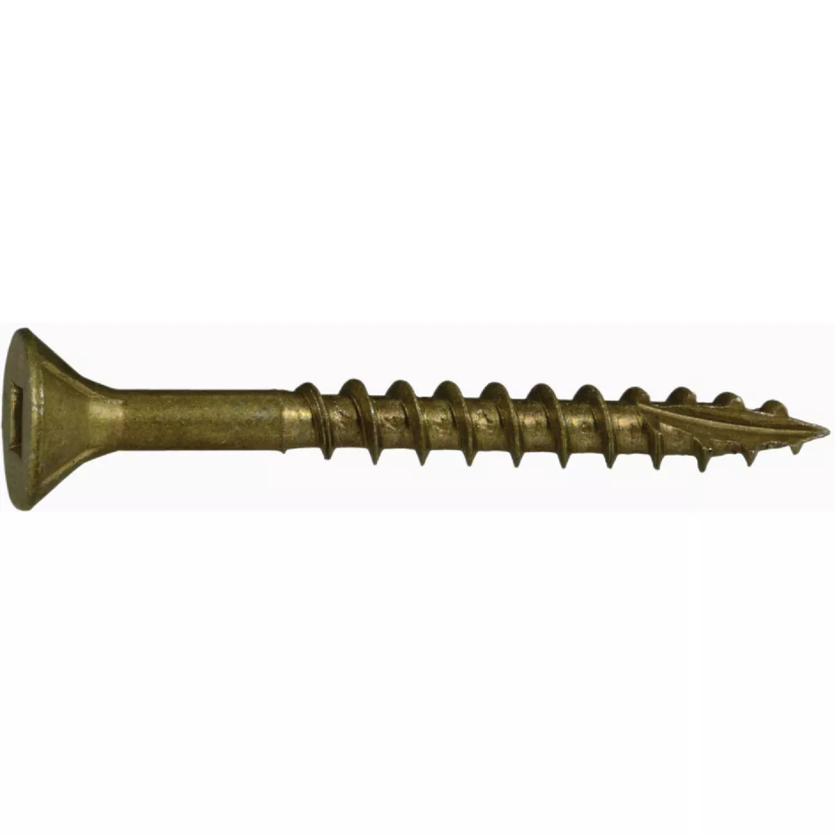 Midwest Fastener #7 x 1-5/8 In. Tan Ruspert Coated Steel Square Drive Bugle Head Deck Screws