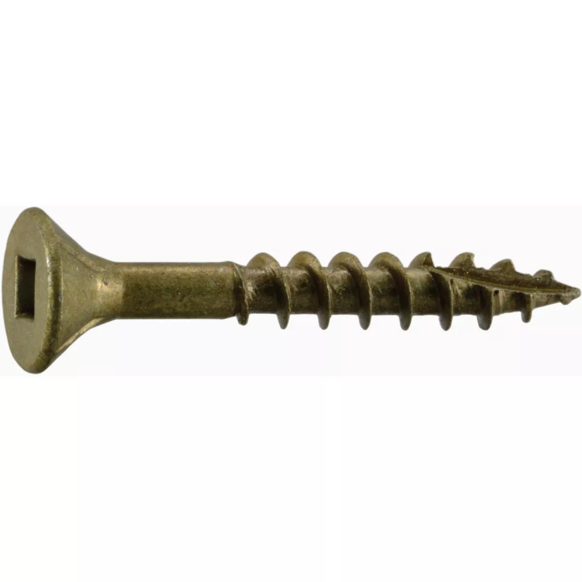 Midwest Fastener #7 x 1-1/4 In. Tan Ruspert Coated Steel Square Drive Bugle Head Deck Screws