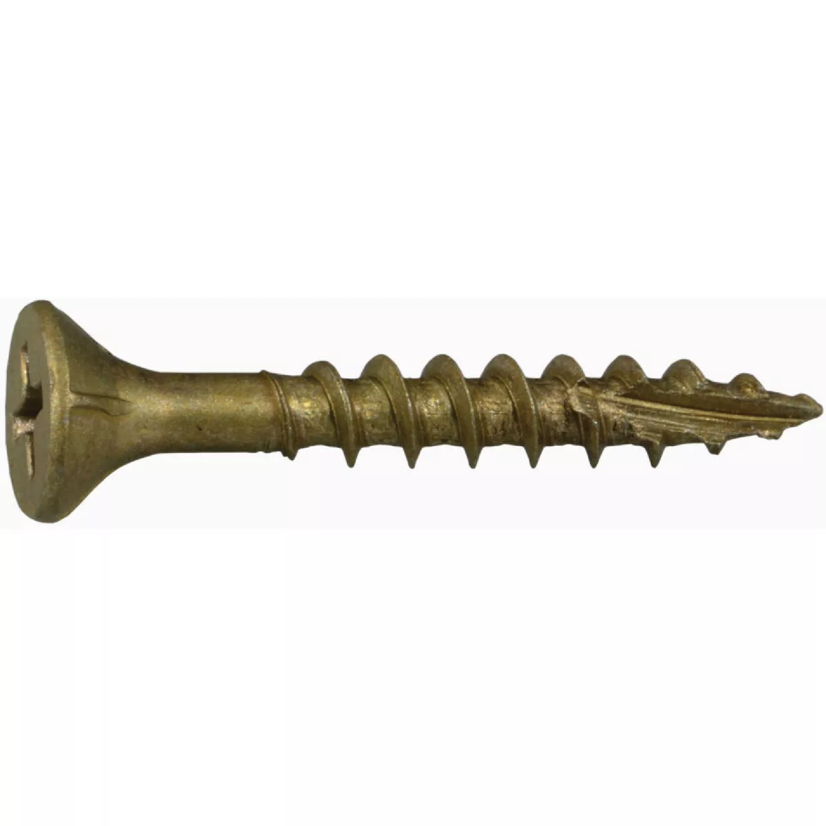 Midwest Fastener #7 x 1-1/4 In. Tan Ruspert Coated Steel Phillips Bugle Head Deck Screws