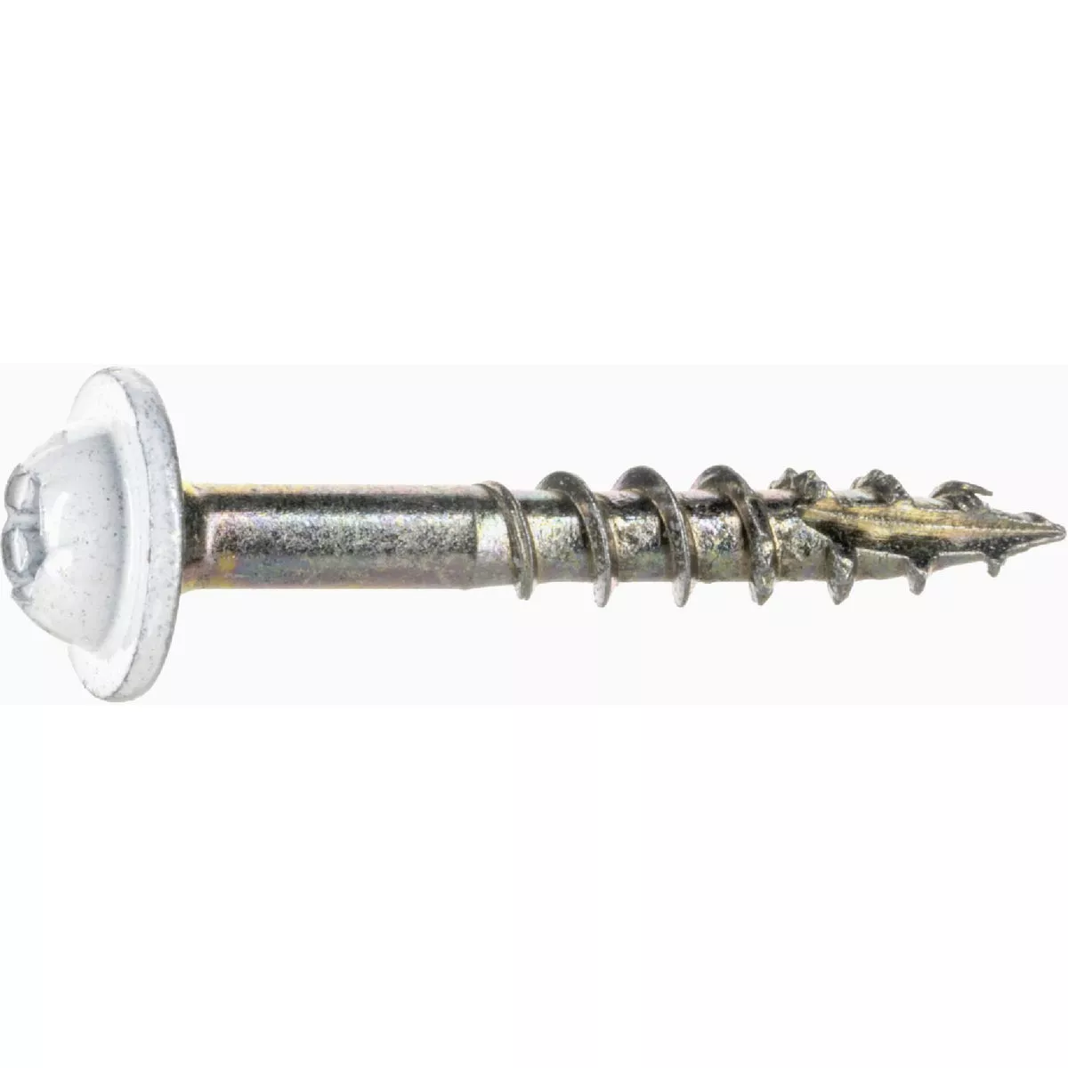 Midwest Fastener SaberDrive #9 x 1-1/4 In. White Painted Steel Star Drive Round Washer Head Cabinet Screws (151 Ct.) - photo 2