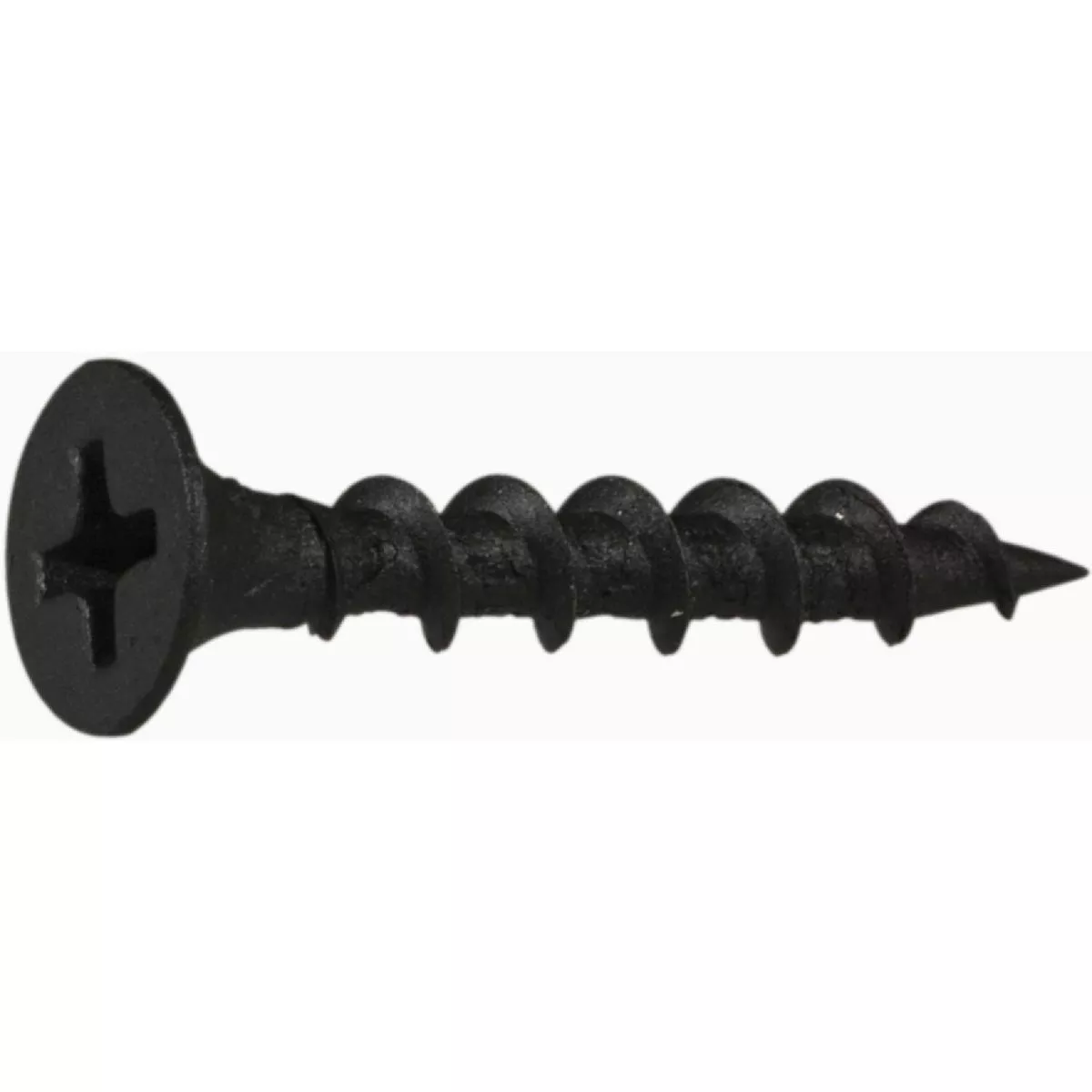 Midwest Fastener #6 x 1 In. Black Phosphate Steel Coarse Thread Phillips Bugle Head Drywall Screws (1700 Ct.)-