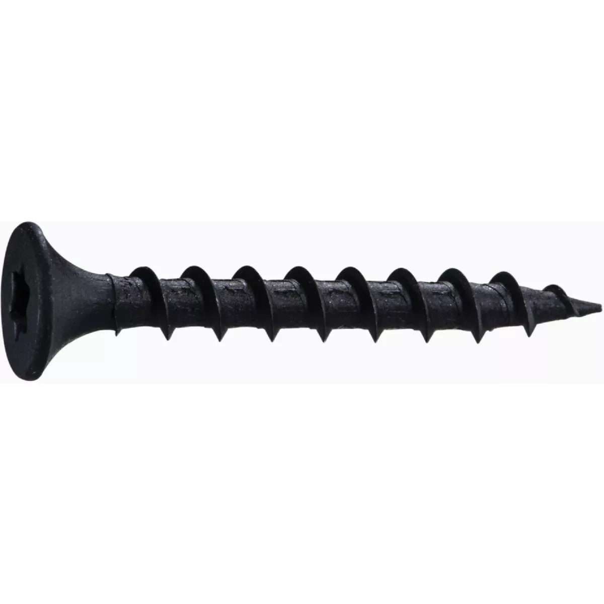 Midwest Fastener #6 x 1-1/4 In. Black Phosphate Steel Coarse Thread Star Drive Bugle Head Saberdrive Drywall Screws