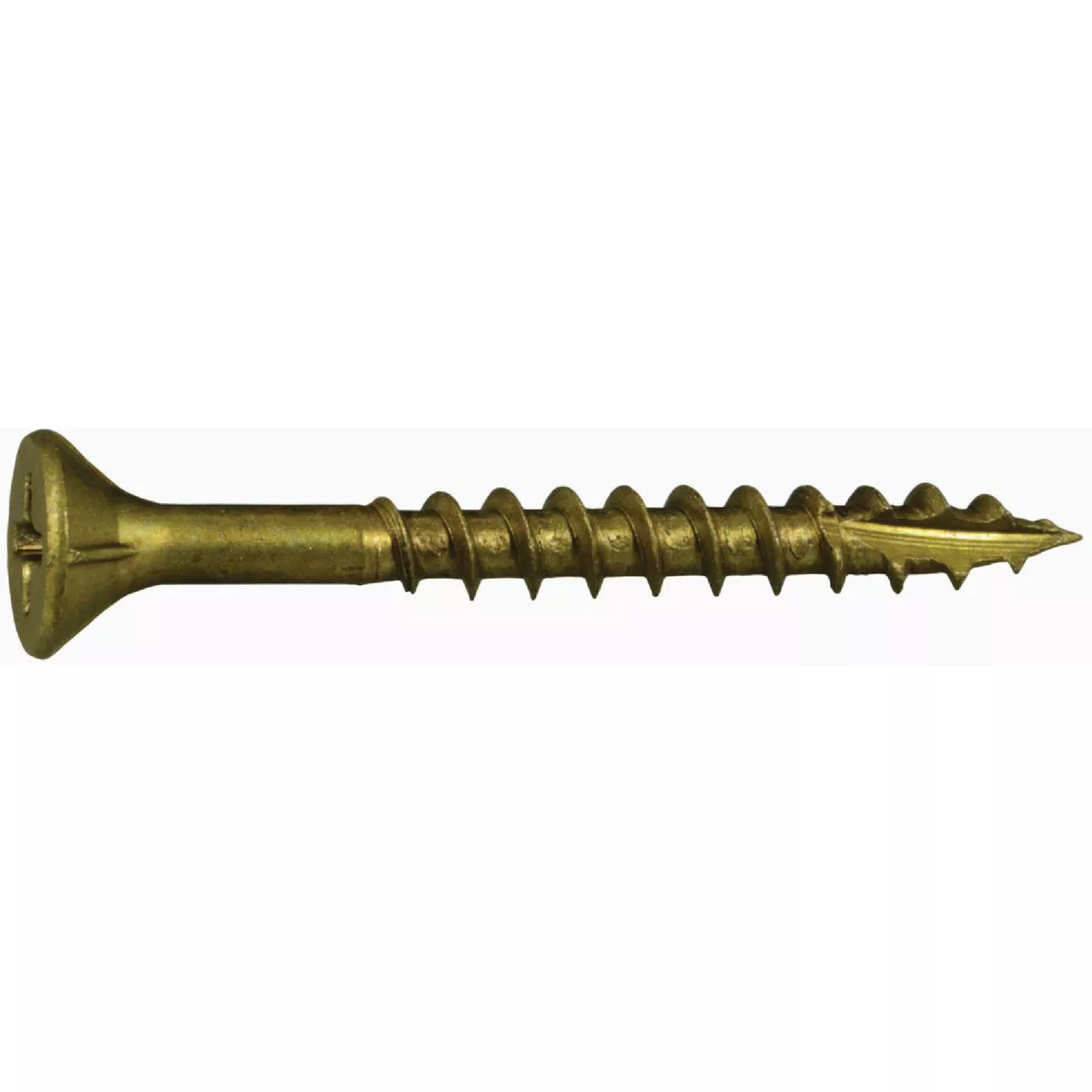Midwest Fastener #7 x 1-5/8 In. Tan Ruspert Coated Steel Phillips Bugle Head Deck Screws