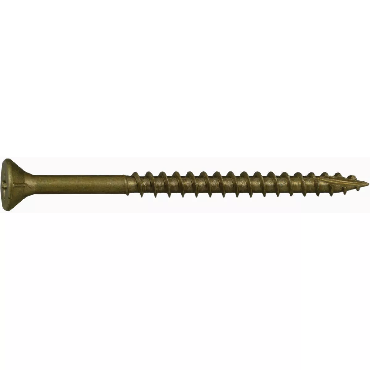 Midwest Fastener #8 x 2-1/2 In. Tan Ruspert Coated Steel Phillips Bugle Head Deck Screws