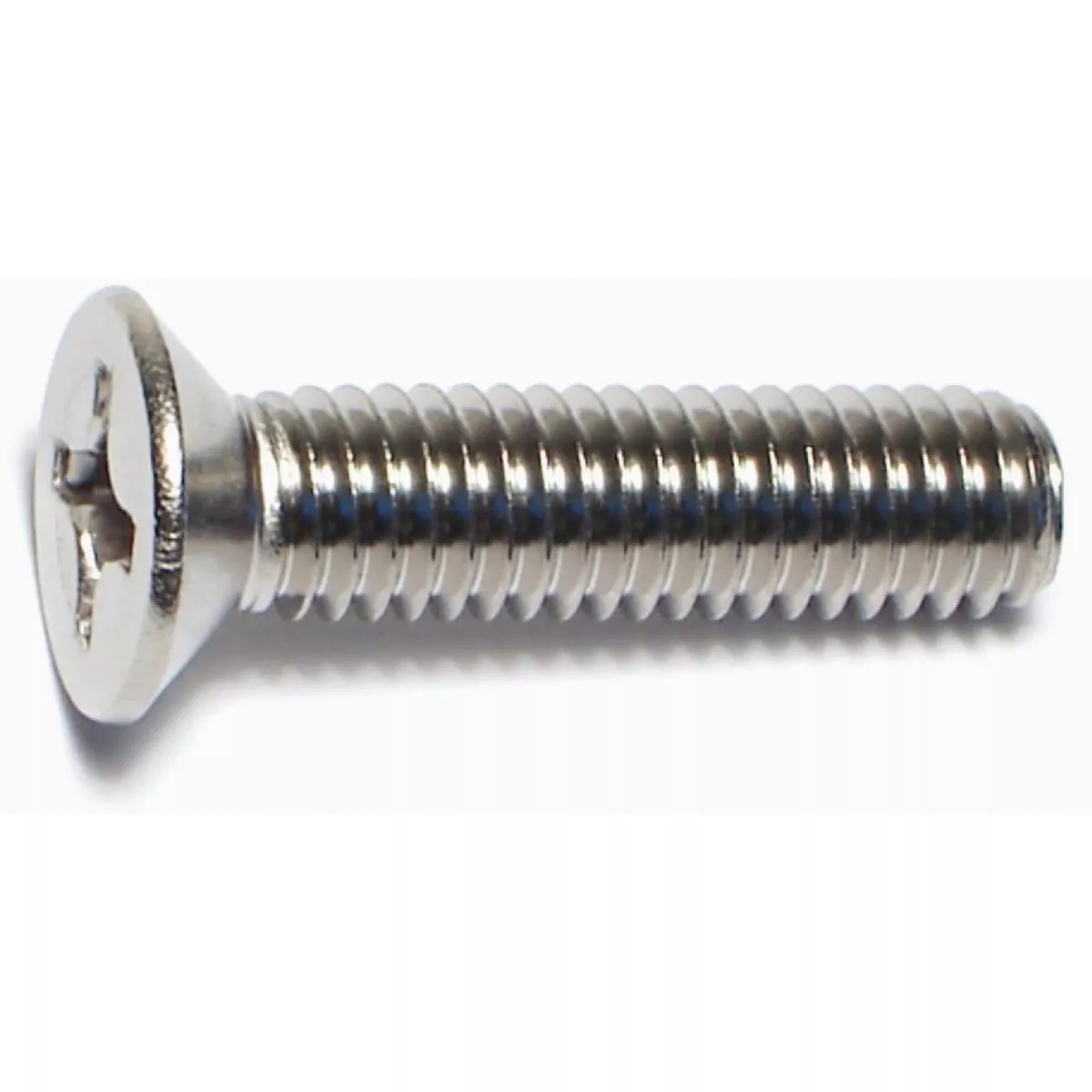 Midwest Fastener 6mm-1.0 x 25mm A2 Stainless Steel Coarse Thread Phillips Flat Head Machine Screws (100 Ct.)
