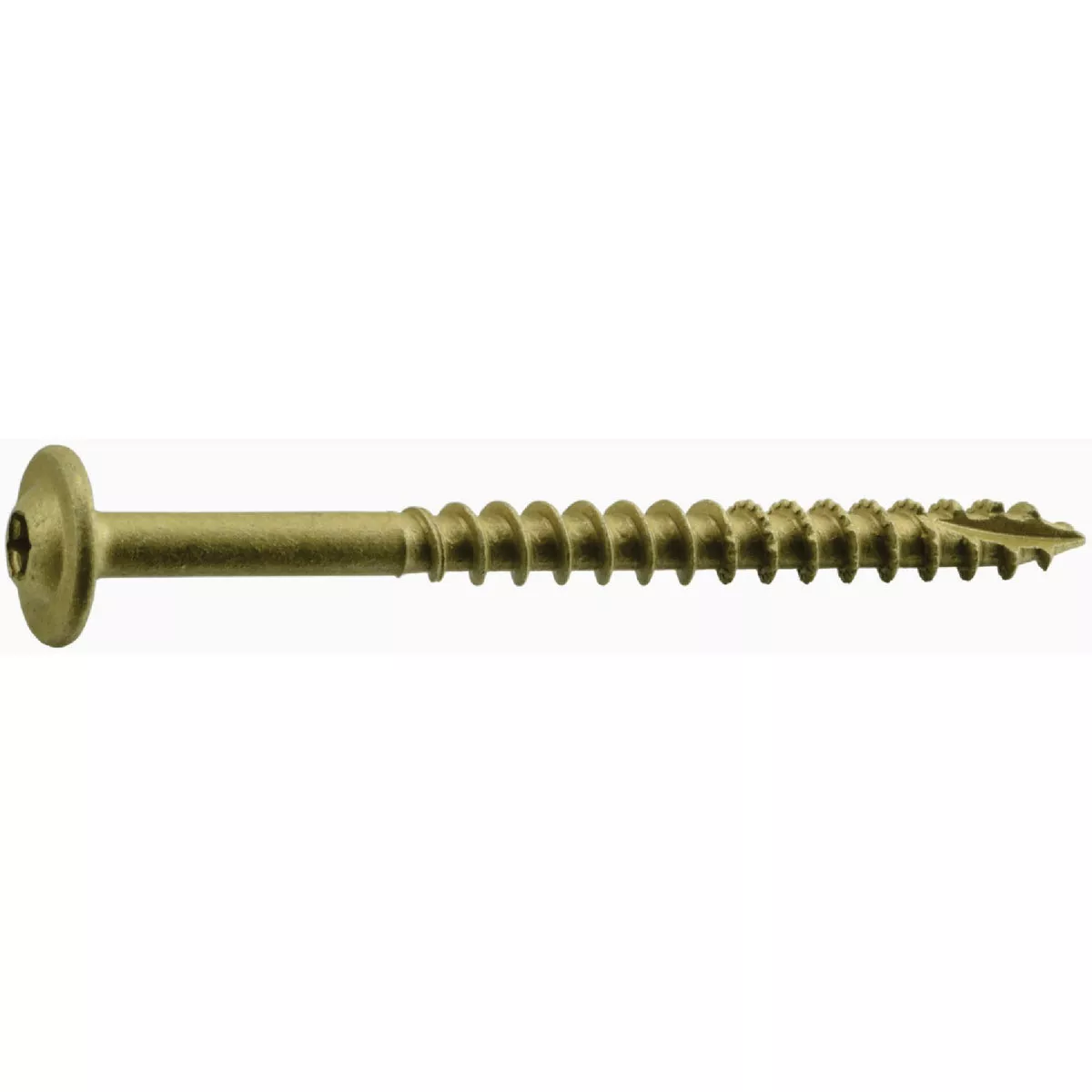 Midwest Fastener SaberDrive 5/16 In. x 3-1/2 In. Tan XL1500 Coated Steel Round Washer Head Star Drive Construction Lag Screws (141 Ct.)