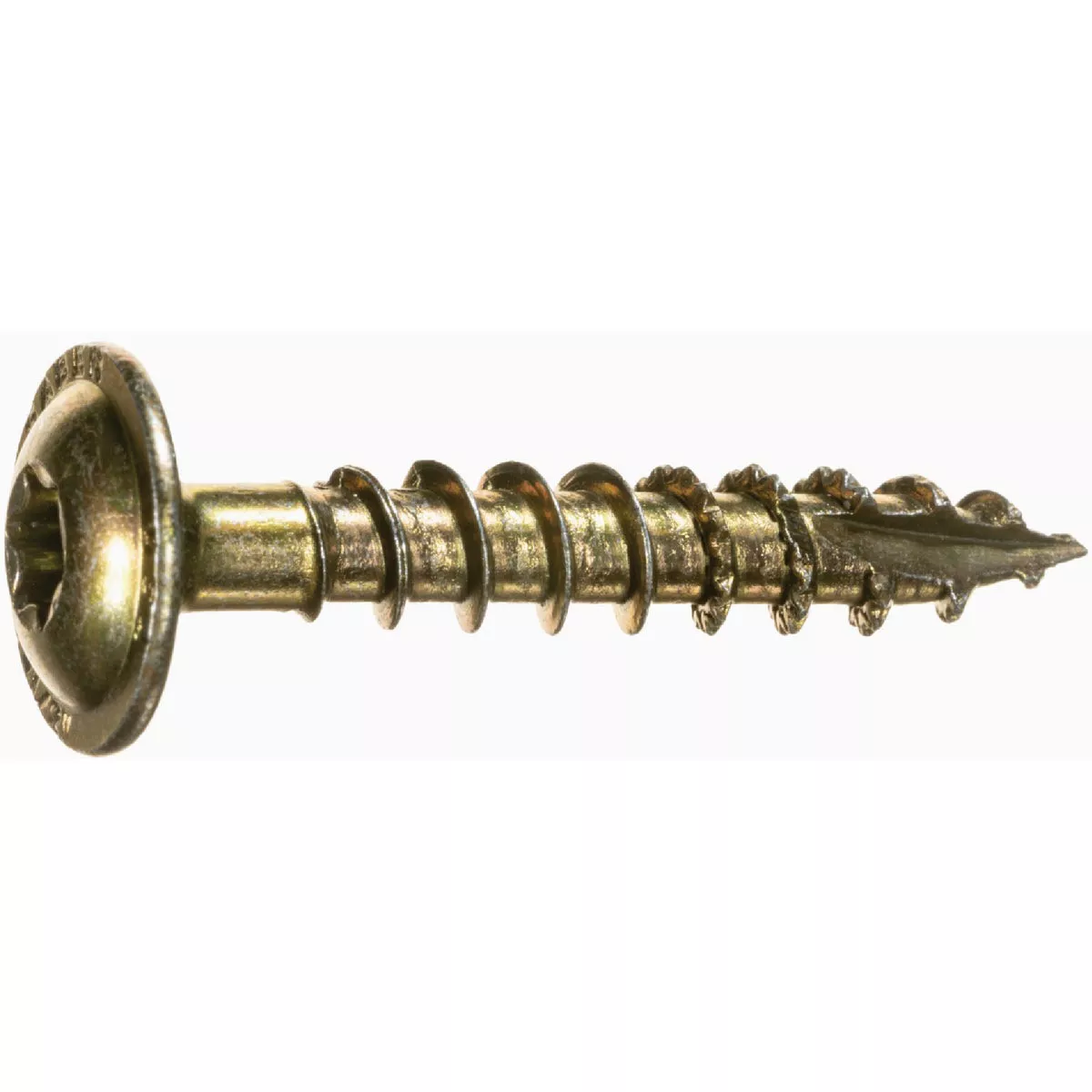 Midwest Fastener SaberDrive 1/4 In. x 1-1/2 In. Yellow Zinc Construction Lag Screws Box (100 Ct.)