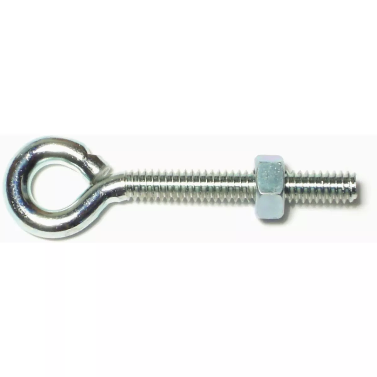 Midwest Fastener 1/4 In.-20 x 2-5/8 In. Zinc Plated Steel Coarse Thread Eye Bolts with Nuts (10 Ct.)