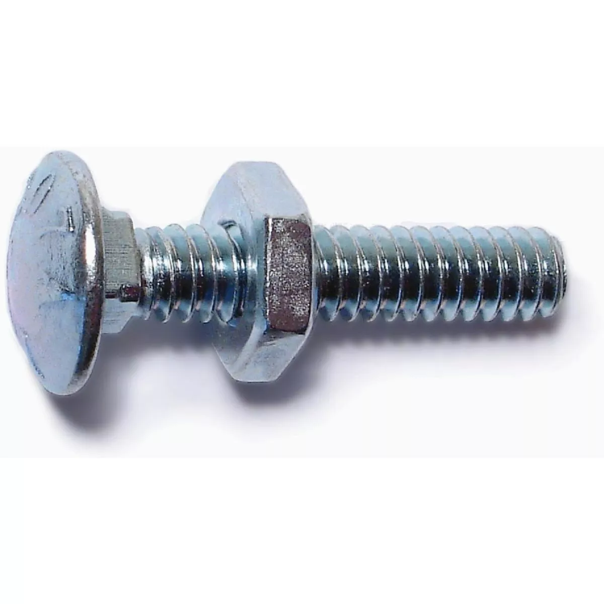 Midwest Fastener 3/16-24 x 1 In. Zinc Plated Grade 2 / A307 Steel Coarse Thread Carriage Bolt