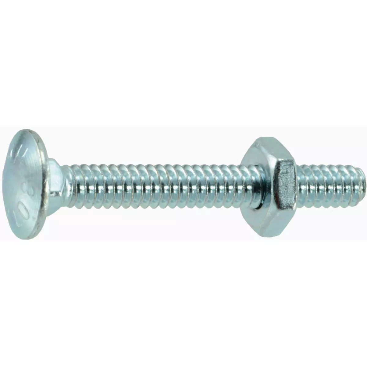Midwest Fastener 3/16-24 x 1-1/2 In. Zinc Plated Grade 2 / A307 Steel Coarse Thread Carriage Bolt