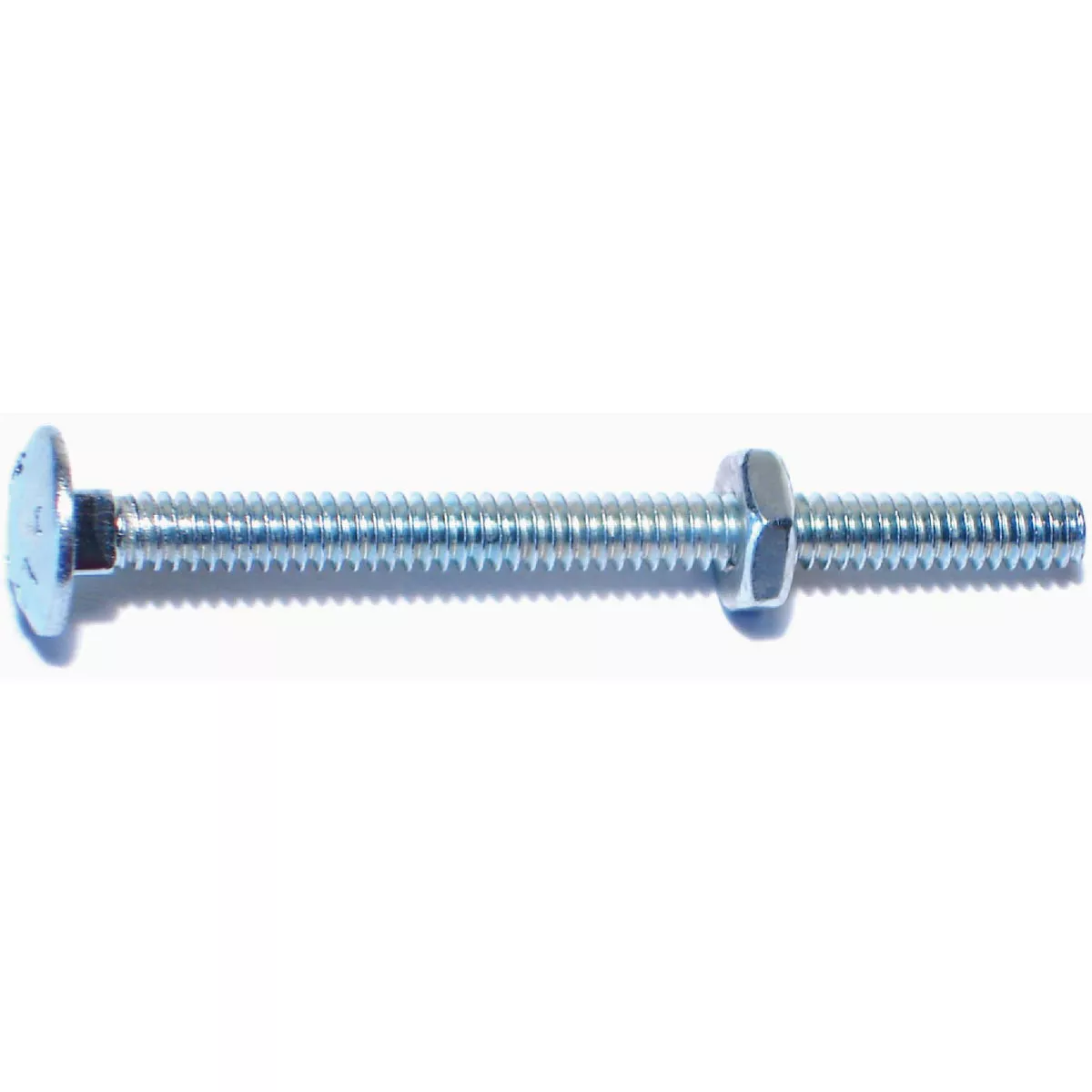 Midwest Fastener 3/16-24 x 2-1/2 In. Zinc Plated Grade 2 / A307 Steel Coarse Thread Carriage Bolt