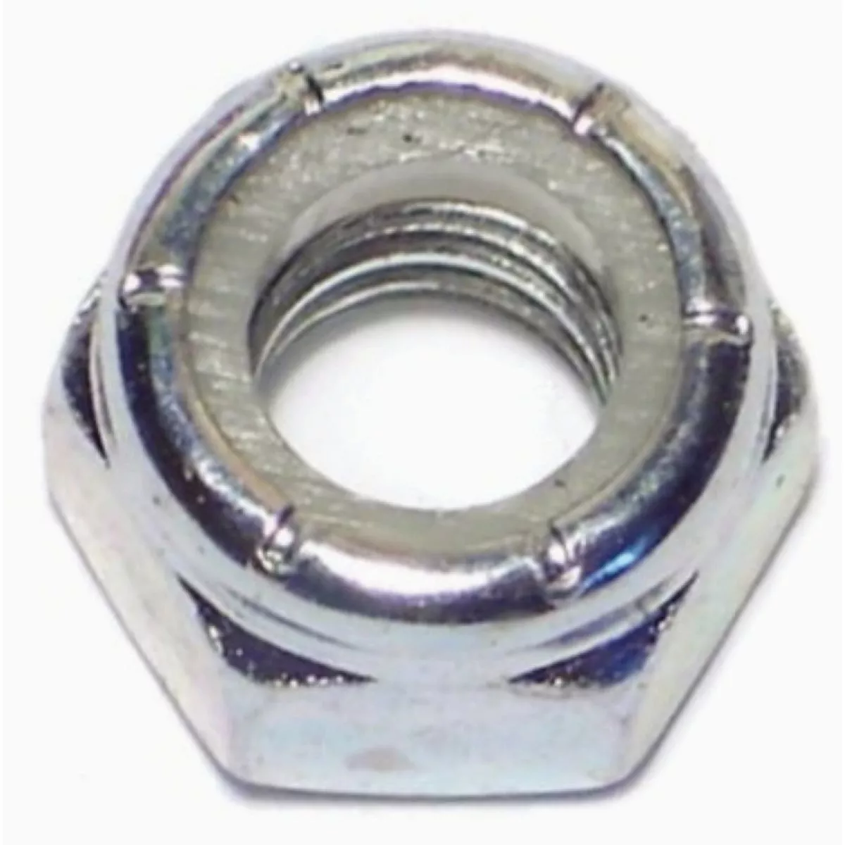 Midwest Fastener 5/16 In.-18 Zinc Plated Grade 2 Steel Coarse Thread Nylon Insert Lock Nuts (12 Ct.)