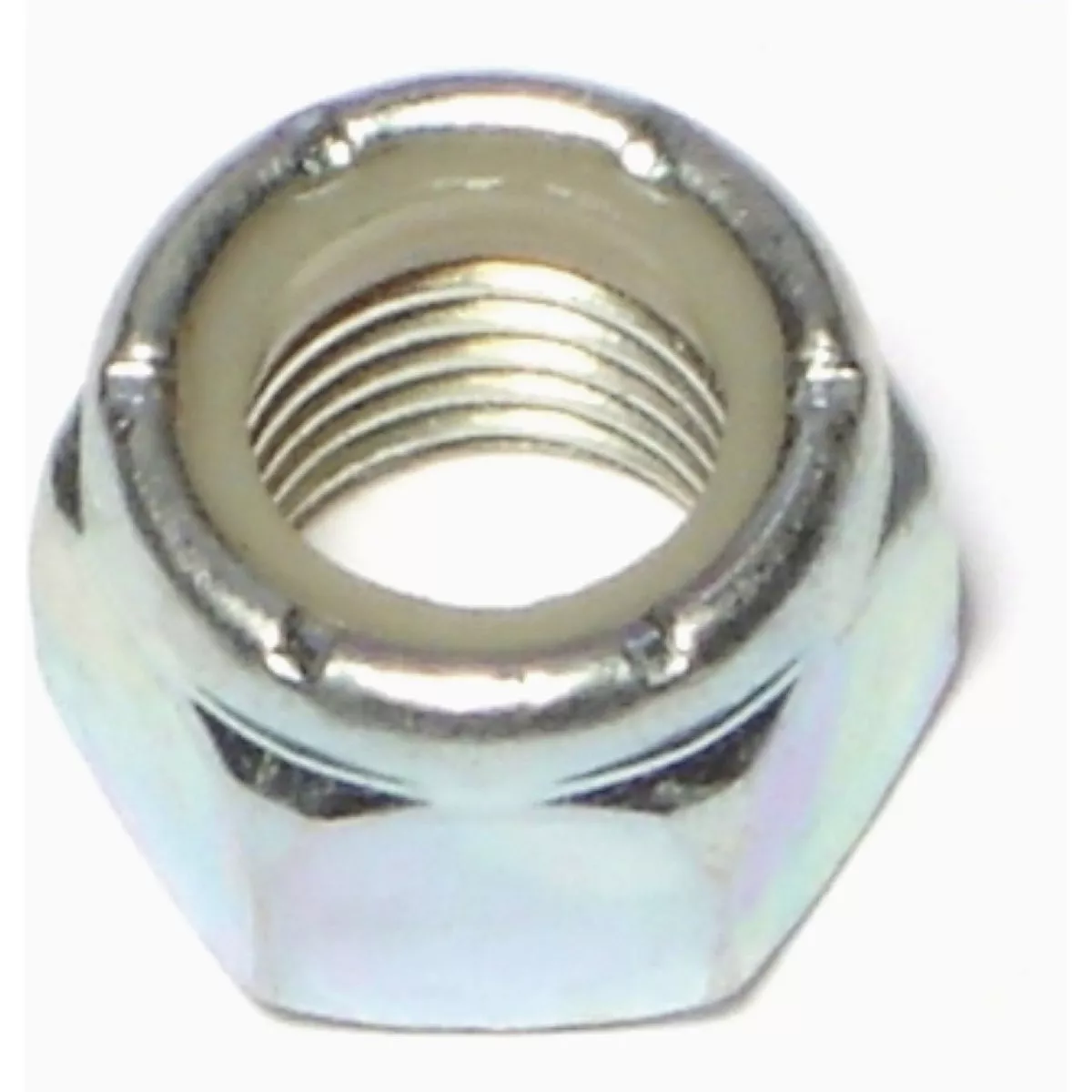 Midwest Fastener 7/16 In.-20 Zinc Plated Grade 2 Steel Fine Thread Nylon Insert Lock Nuts (8 Ct.)